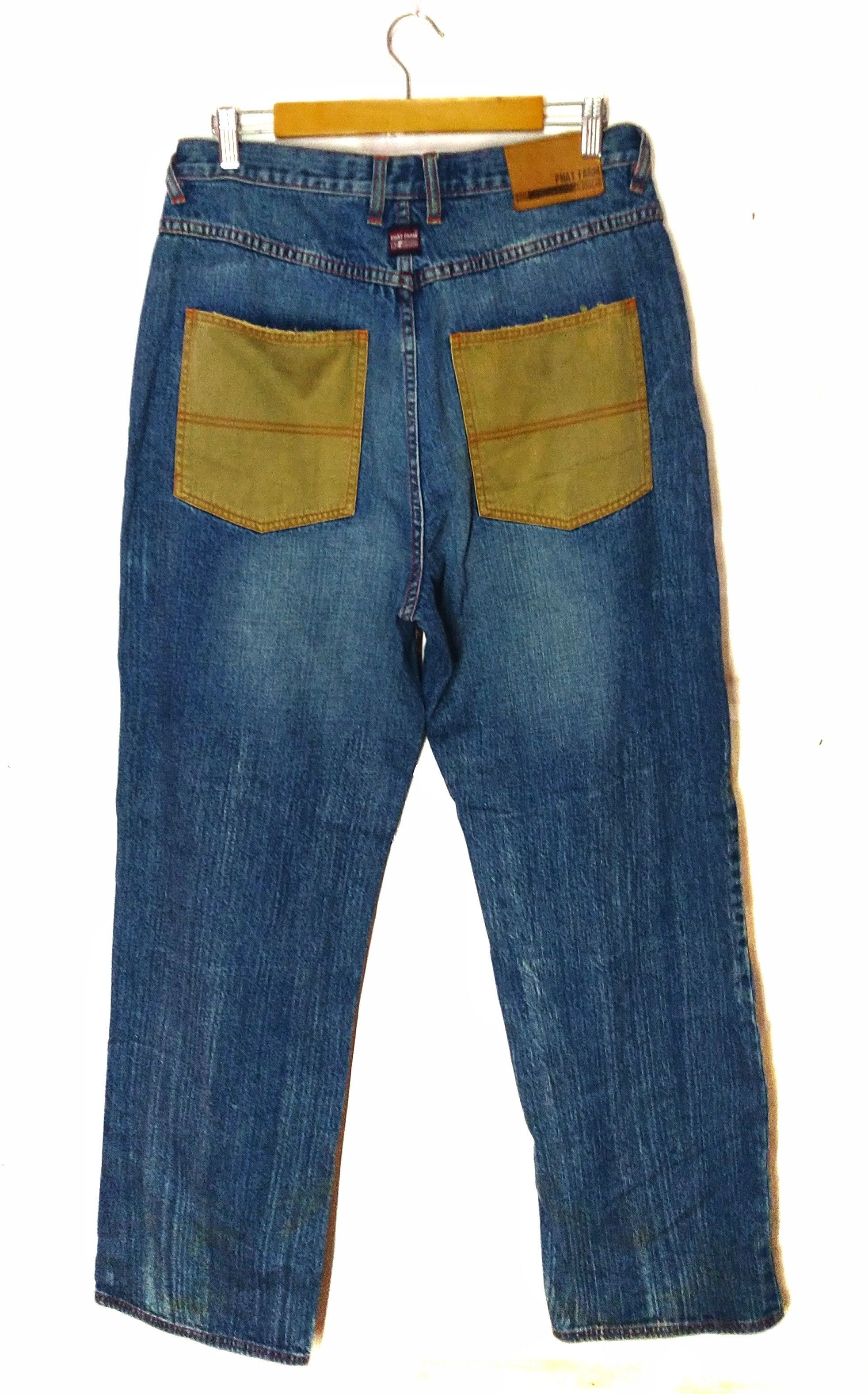 Phat Farm PHAT FARM patchwork distressed denim KAPITAL style Size US 33 - 4 Thumbnail