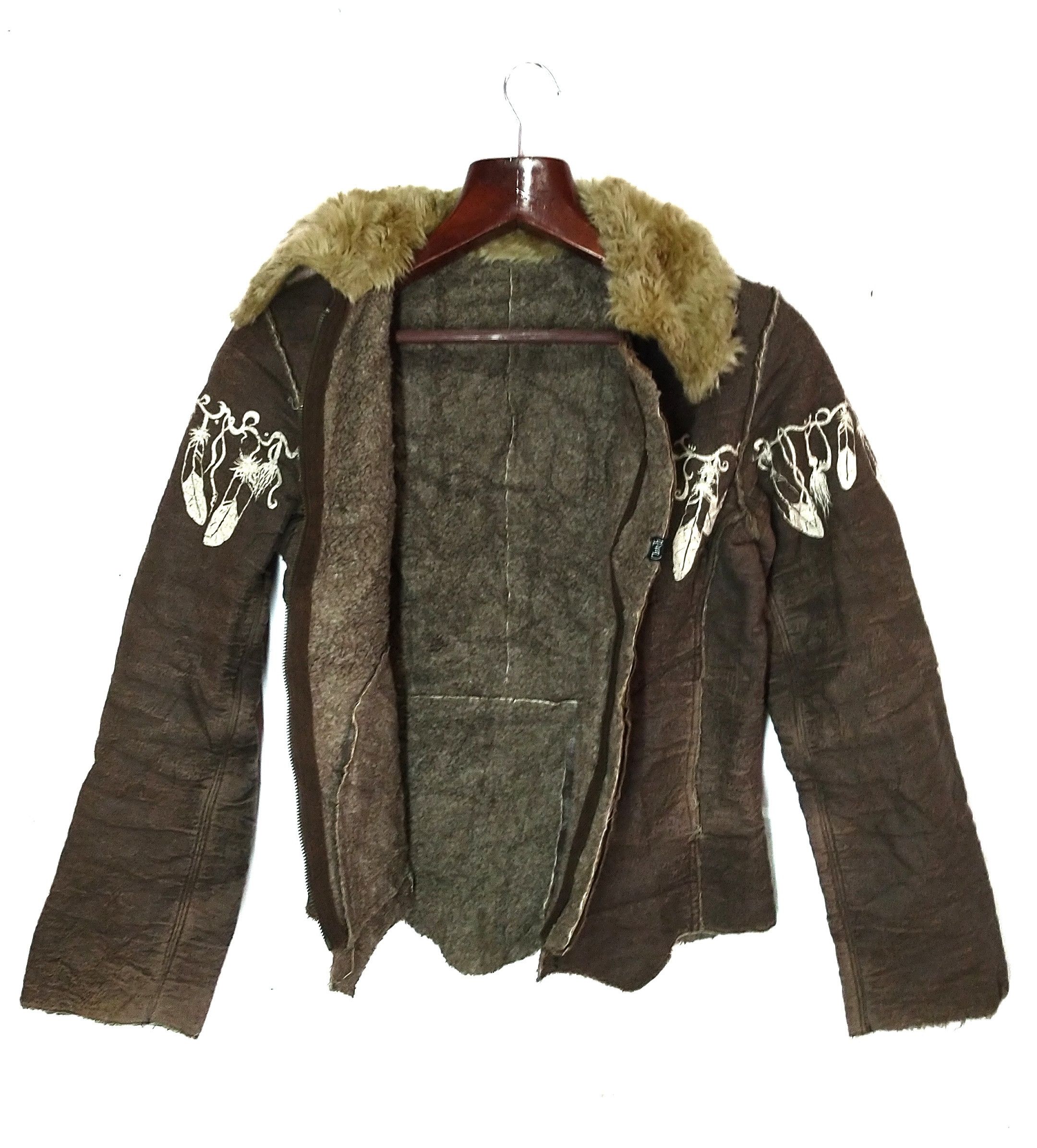 Handmade Vintage Clutch Exclusive Handmade Sherpa Patchwork Jacket Size US M / EU 48-50 / 2 - 3 Thumbnail