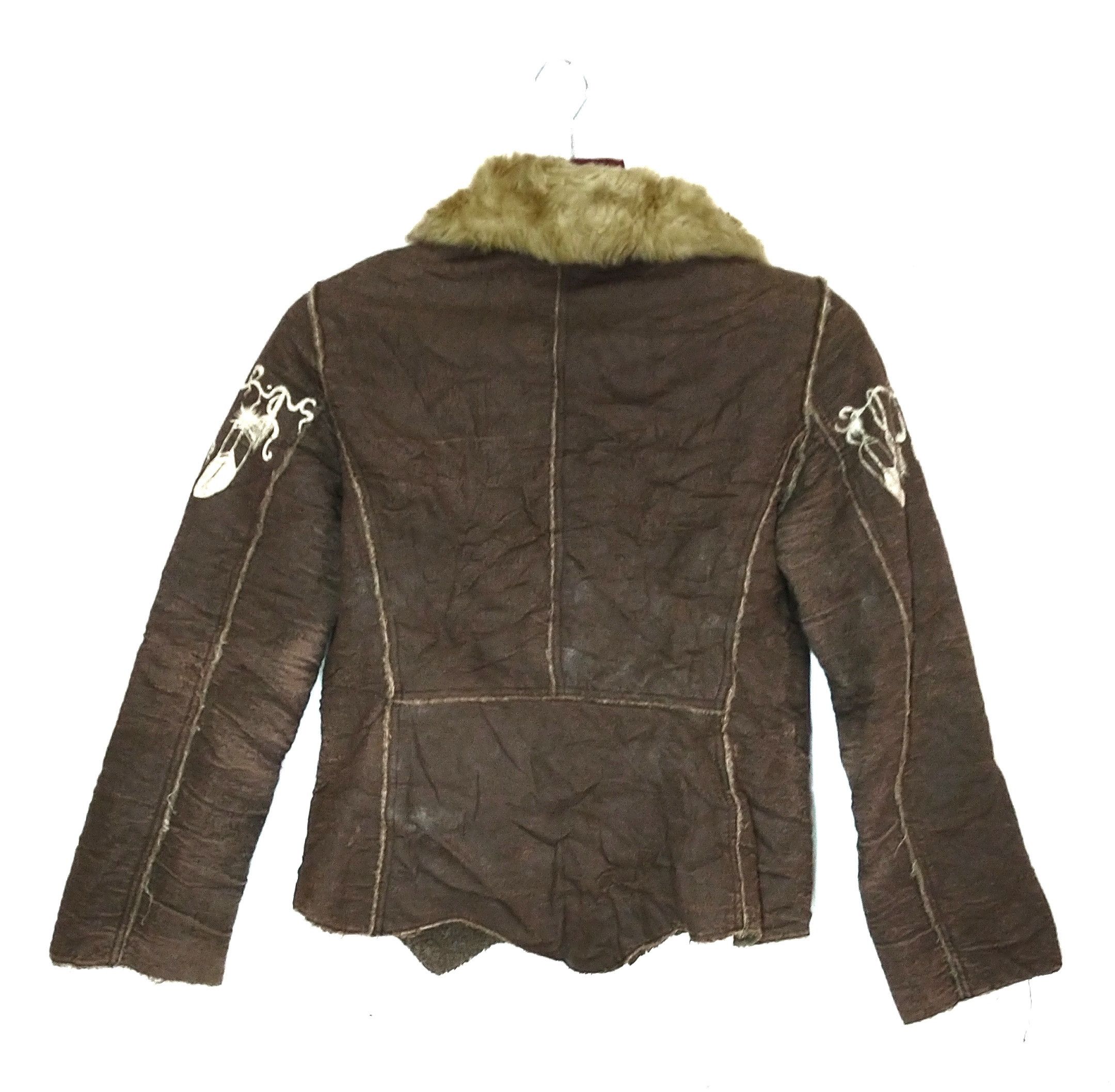 Handmade Vintage Clutch Exclusive Handmade Sherpa Patchwork Jacket Size US M / EU 48-50 / 2 - 7 Thumbnail