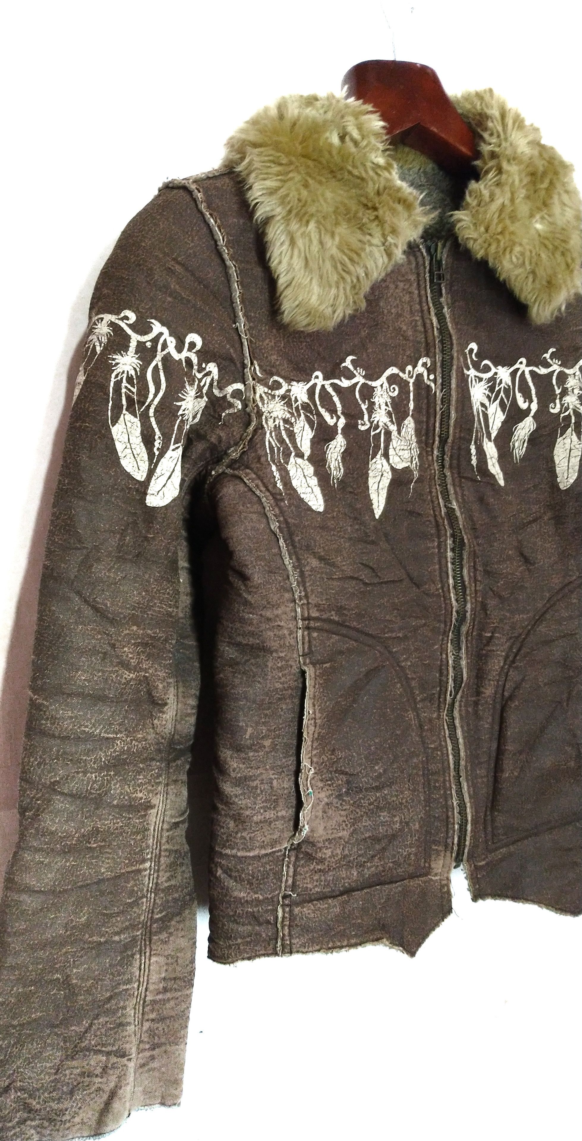 Handmade Vintage Clutch Exclusive Handmade Sherpa Patchwork Jacket Size US M / EU 48-50 / 2 - 5 Thumbnail