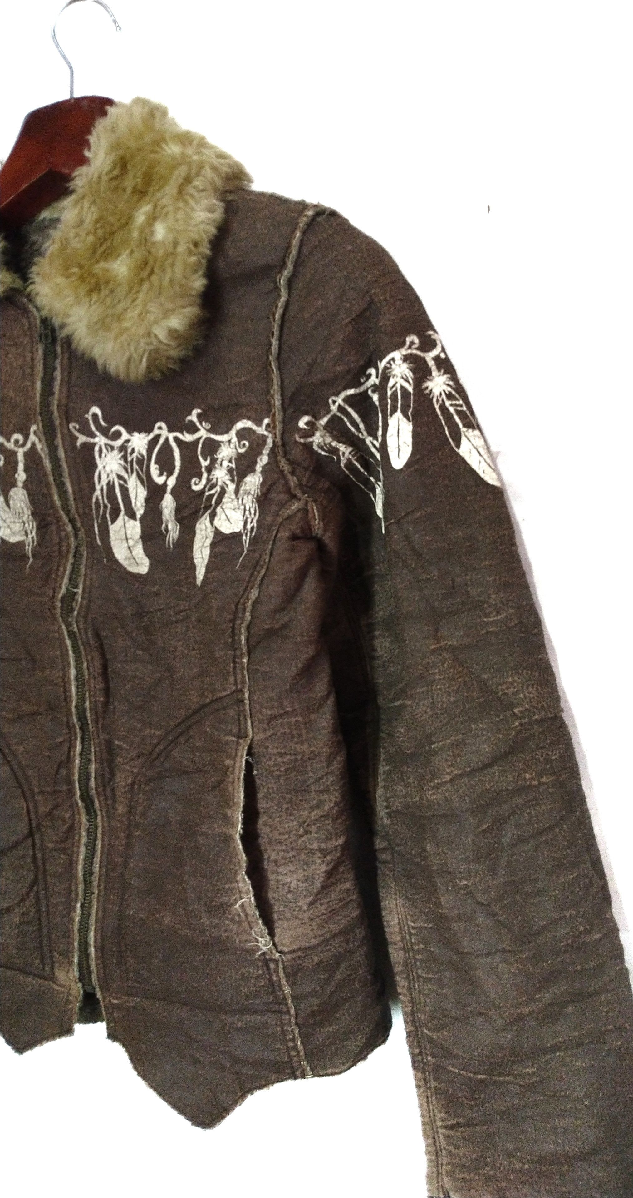 Handmade Vintage Clutch Exclusive Handmade Sherpa Patchwork Jacket Size US M / EU 48-50 / 2 - 6 Thumbnail