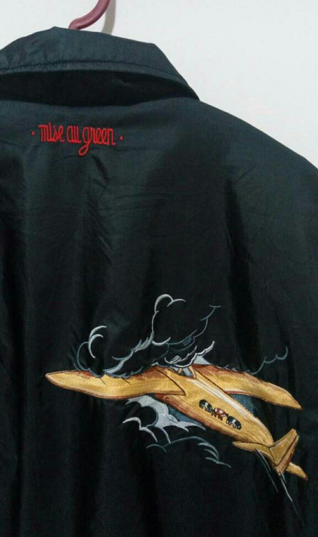 Designer × Vintage Vtg Mise Au Green bomber made in France embroidery big logo Size US M / EU 48-50 / 2 - 2 Thumbnail