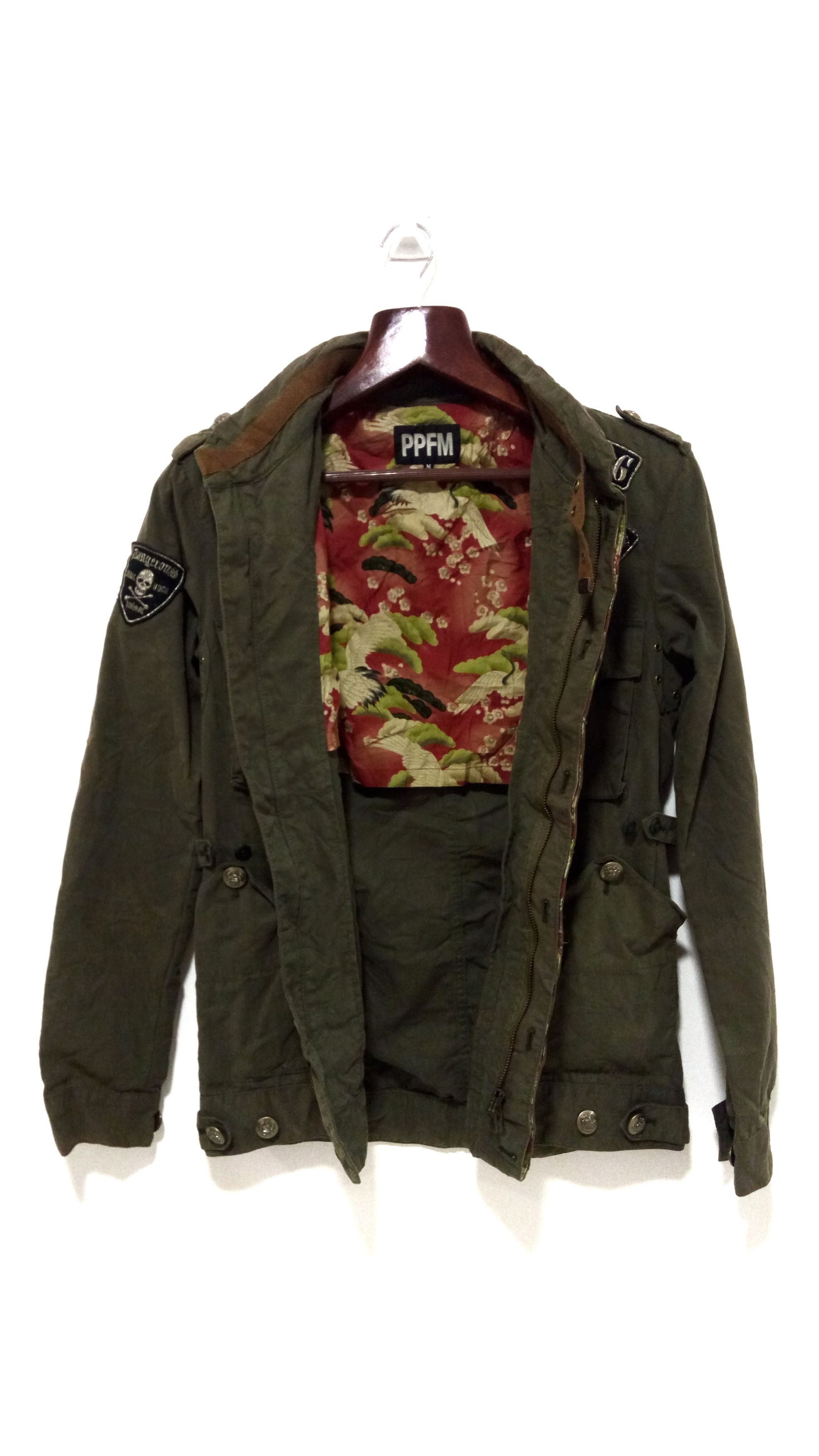 Japanese Brand PPFM jacket multi pocket punk skull rock mason patches Size US M / EU 48-50 / 2 - 1 Thumbnail