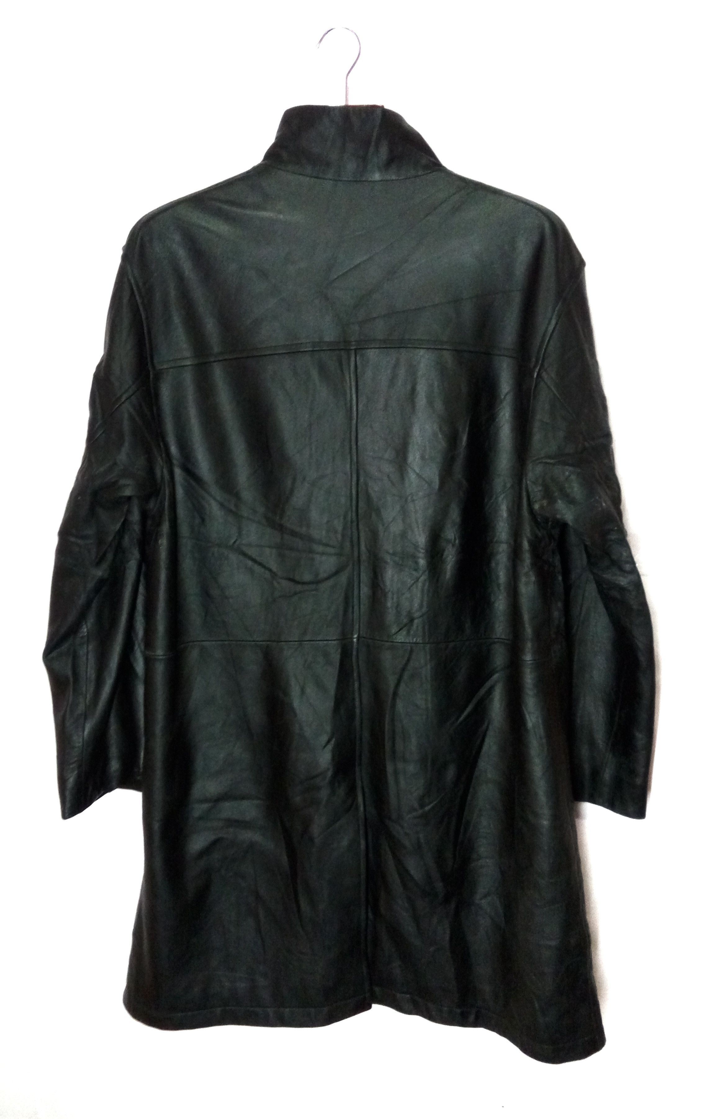 Vintage 10th Anniversary leather trench coat like helmut lang Size US L / EU 52-54 / 3 - 2 Thumbnail