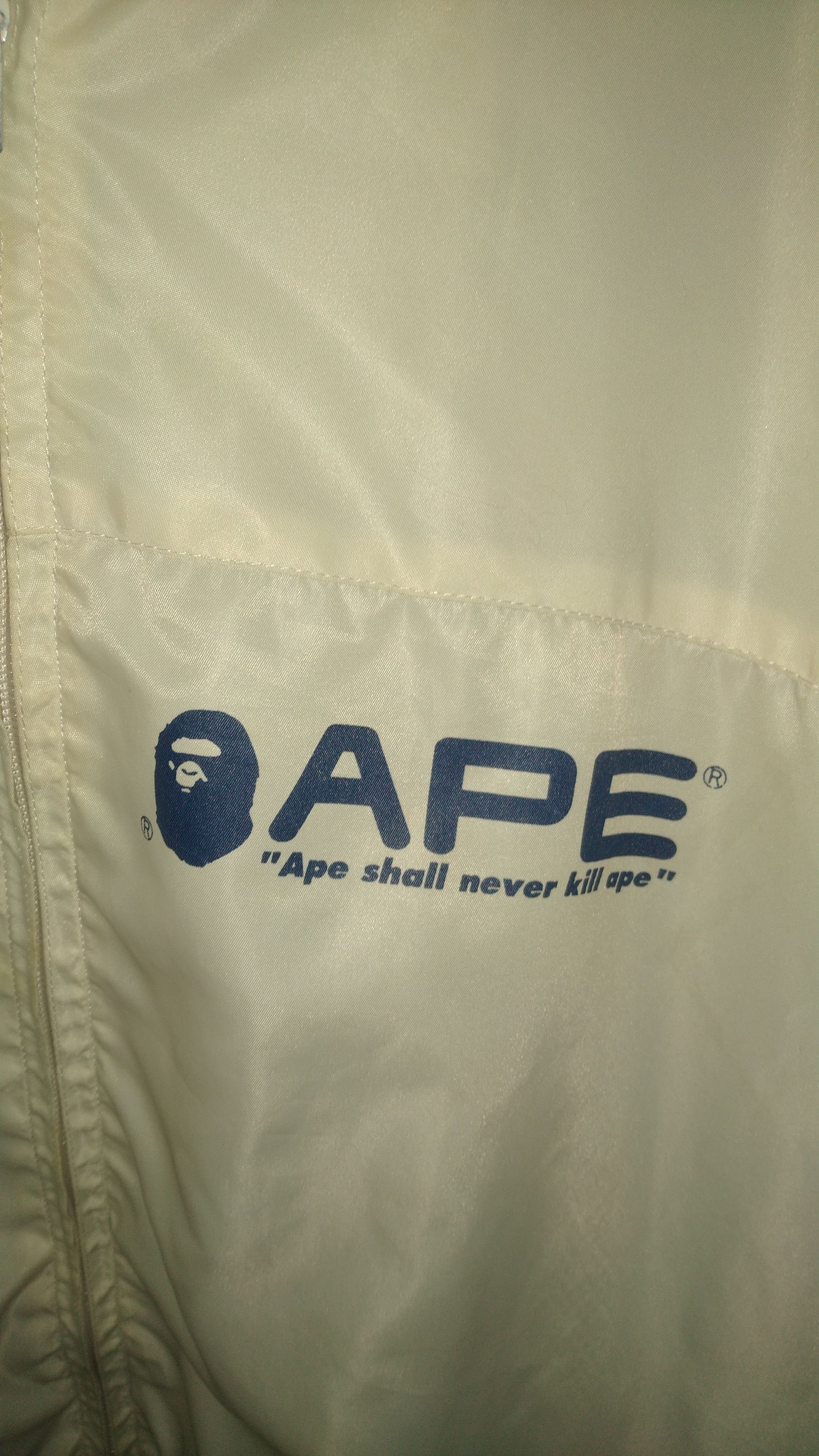 Japanese Brand × Vintage BAPE Windbreaker Jacket "Ape shall never kill ape" Size US XXL / EU 58 / 5 - 5 Thumbnail