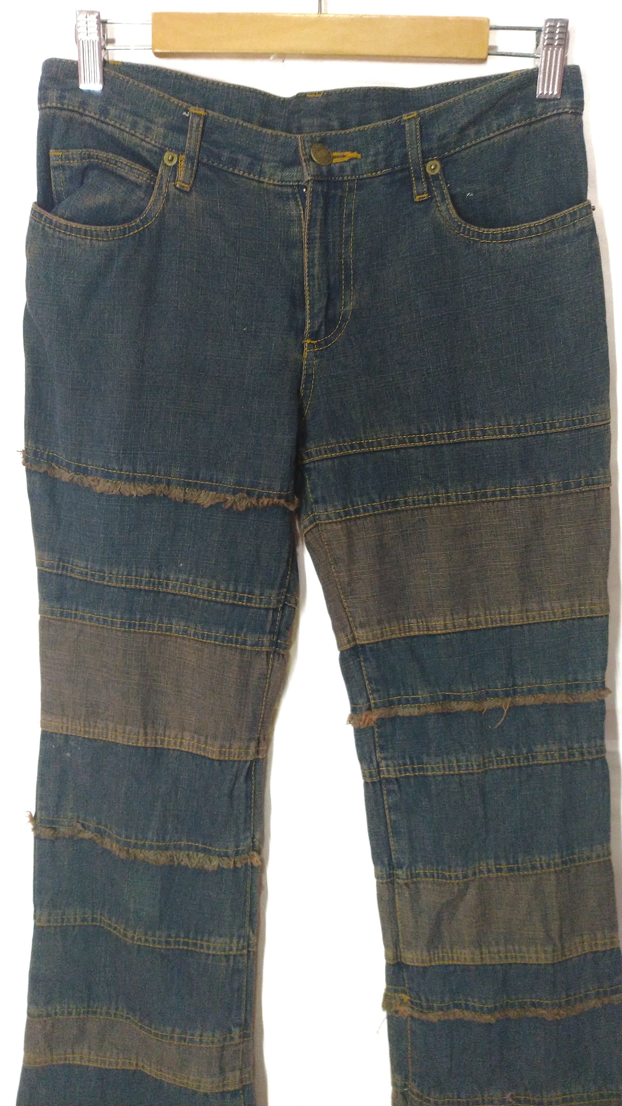 Hysteric Glamour × Japanese Brand × Seditionaries Hysteric Glamour Design Kinky Patchwork Denim Kapital Style Size US 30 / EU 46 - 3 Thumbnail