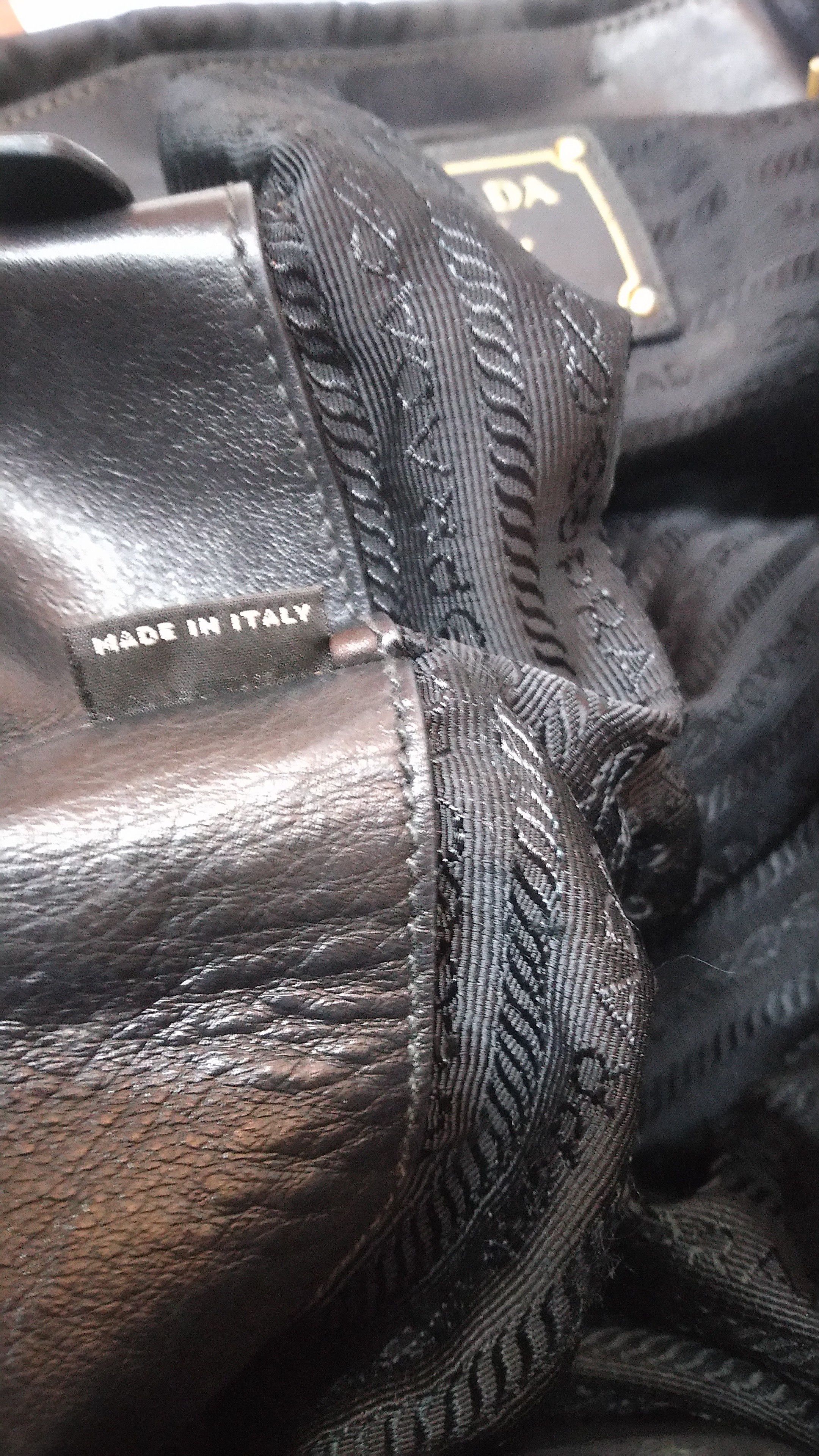 Prada Authentic Prada Canvas Nylon Bag Black Colour Leather Belt Size ONE SIZE - 9 Thumbnail