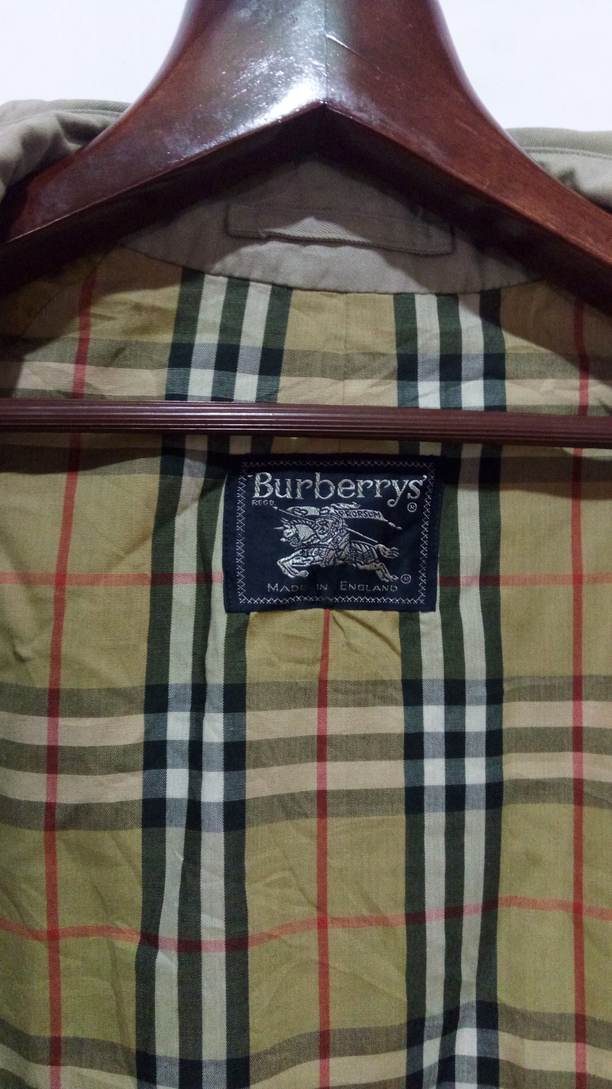 Burberry × Burberry Prorsum Burberrys Nova Check Lining Long Jacket England Made Size US L / EU 52-54 / 3 - 6 Thumbnail