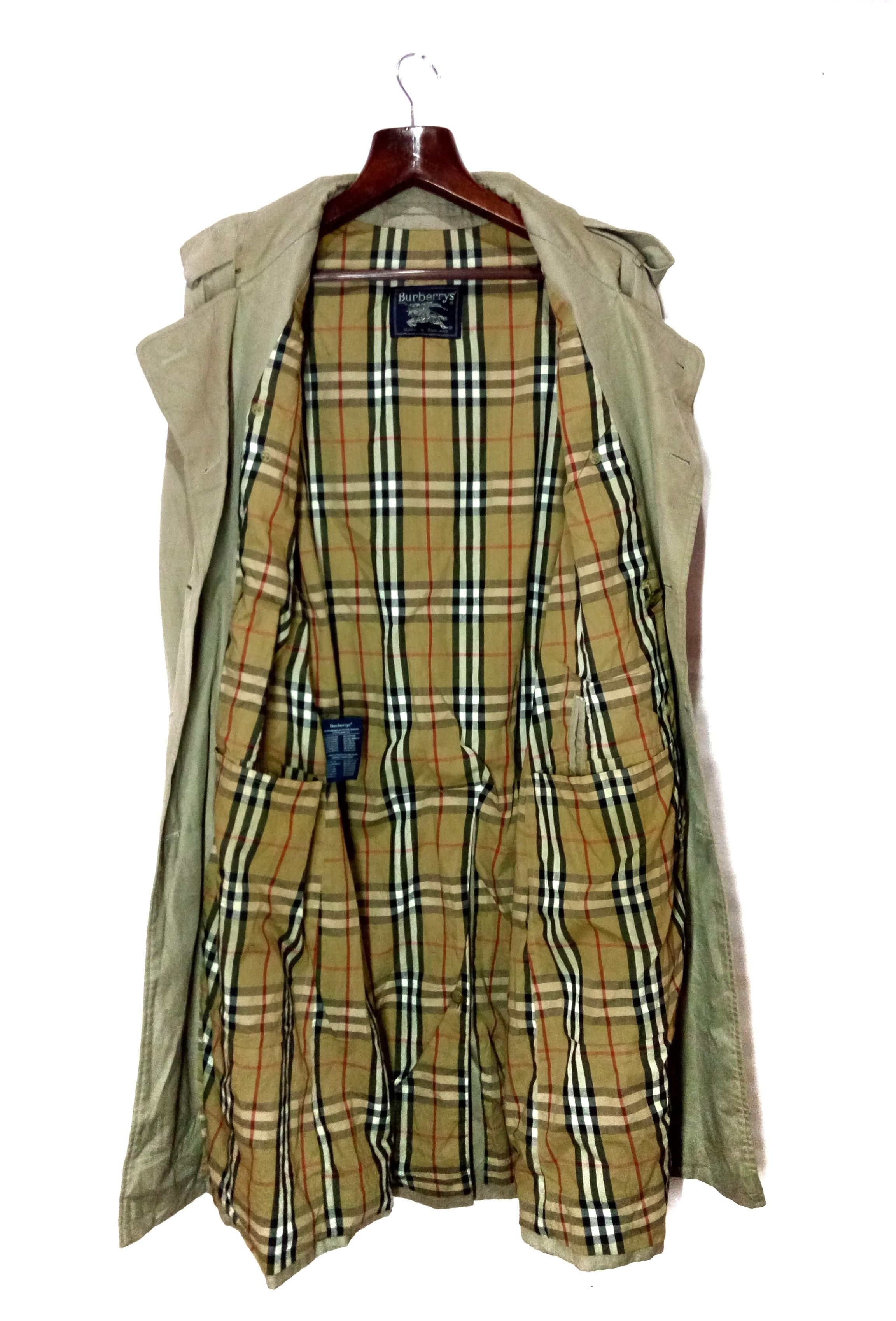 Burberry × Burberry Prorsum Burberrys Nova Check Lining Long Jacket England Made Size US L / EU 52-54 / 3 - 2 Thumbnail