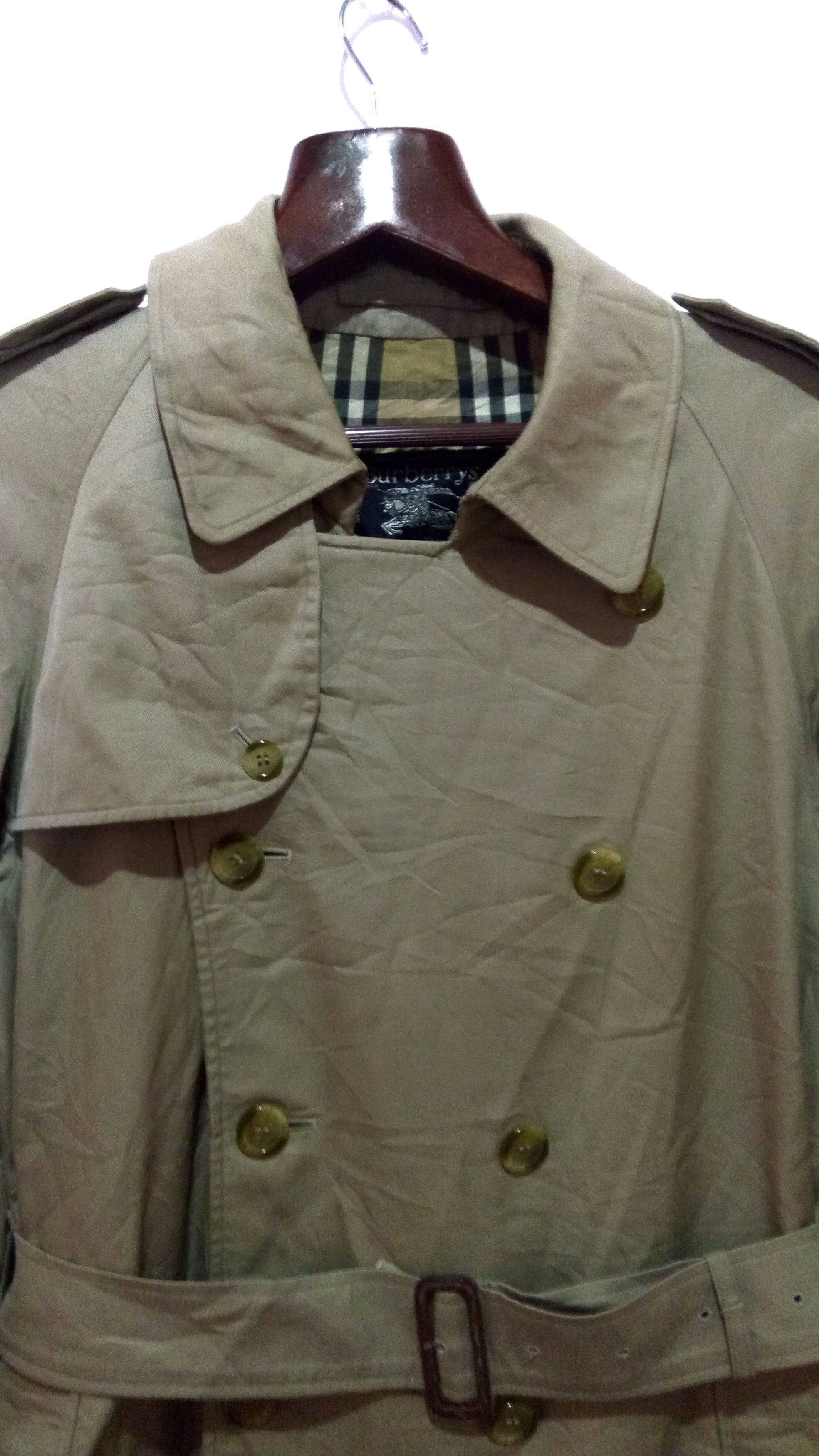 Burberry × Burberry Prorsum Burberrys Nova Check Lining Long Jacket England Made Size US L / EU 52-54 / 3 - 5 Thumbnail