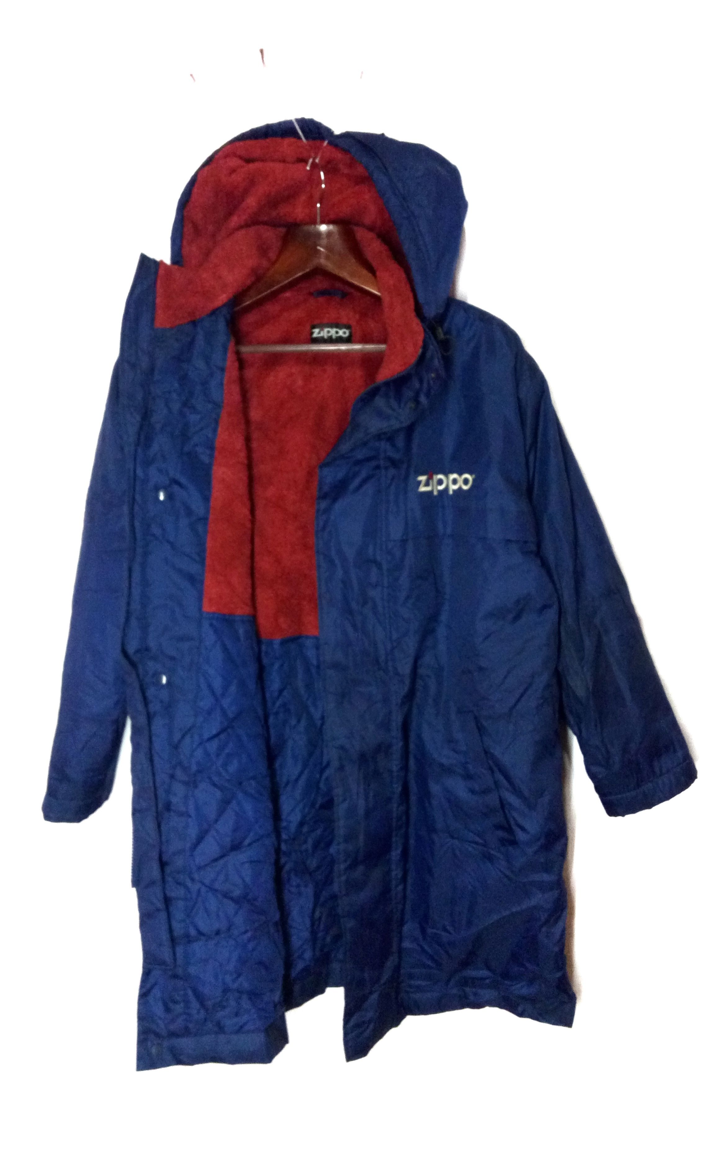 Japanese Brand Vintage Zippo big embroidered logo winter parkas long jaket Size US L / EU 52-54 / 3 - 3 Thumbnail