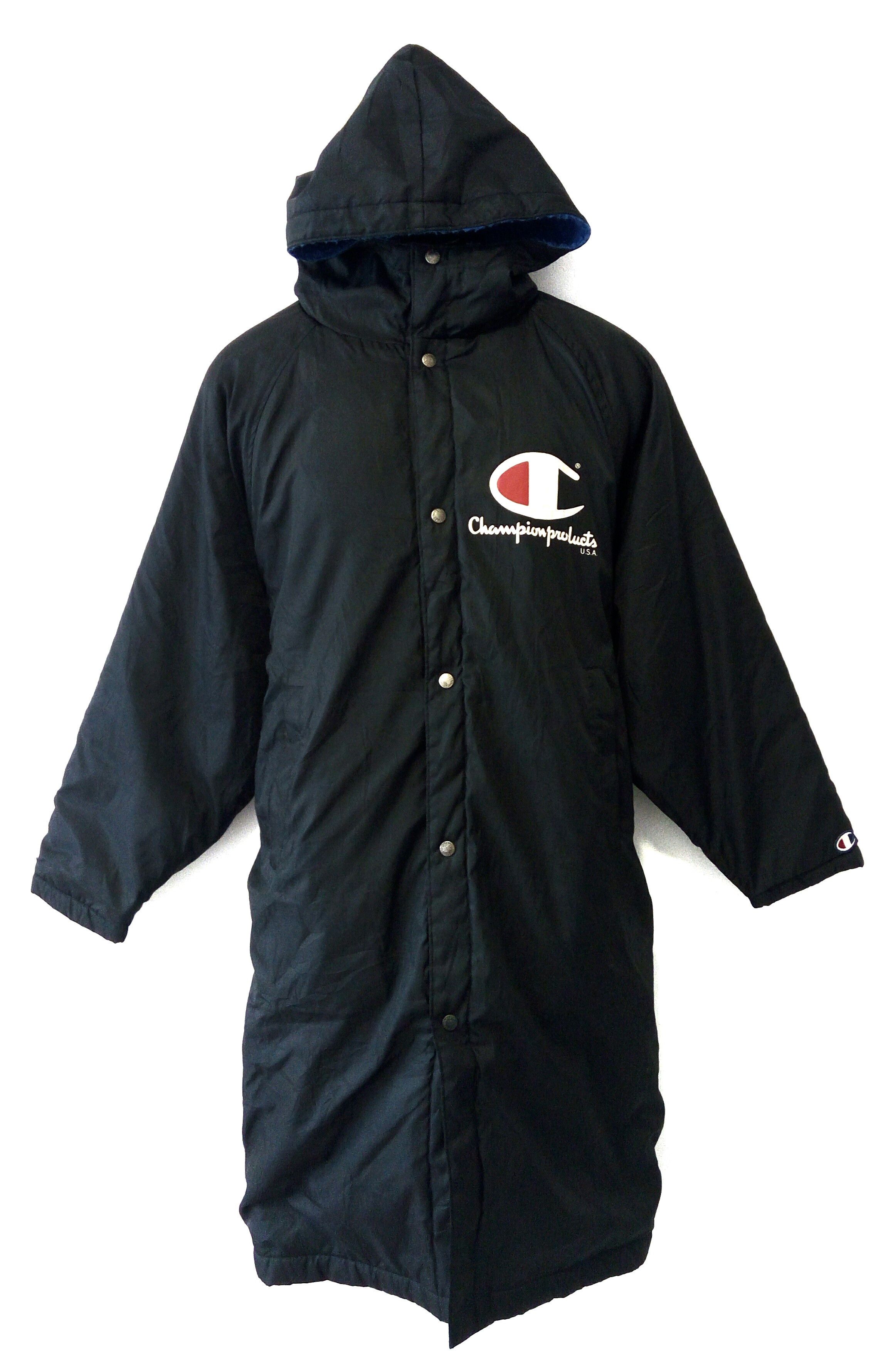 Champion Champion parka big logo long jacket Size US XXL / EU 58 / 5 - 2 Thumbnail