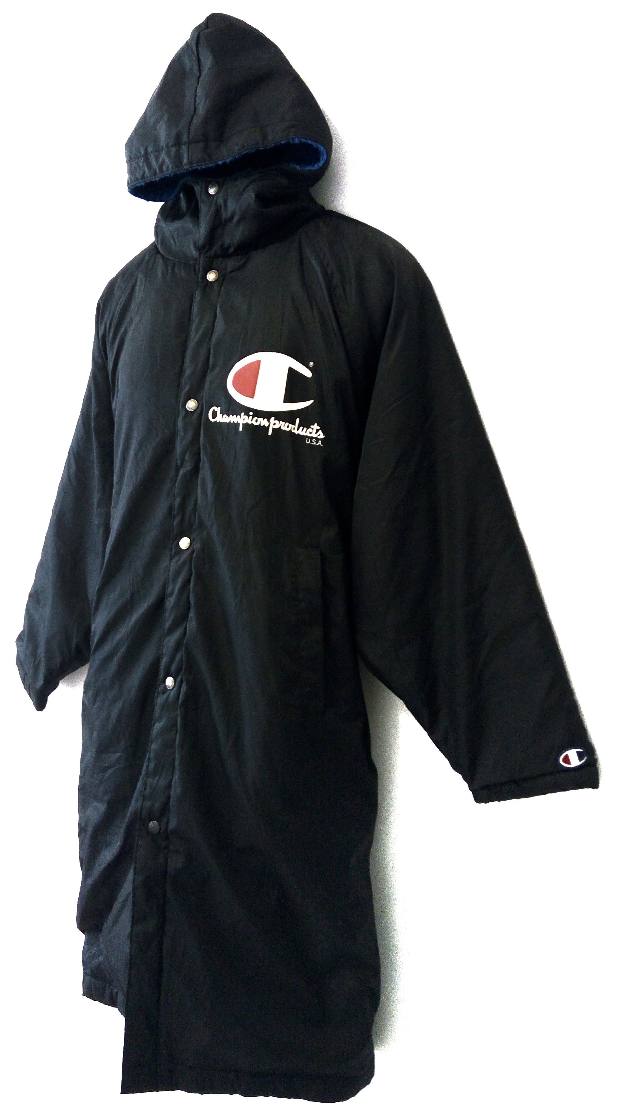 Champion Champion parka big logo long jacket Size US XXL / EU 58 / 5 - 3 Thumbnail