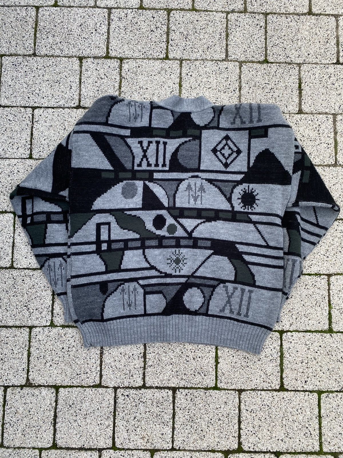 Japanese Brand Multicolor colored cardigan sweater like coogi Size US M / EU 48-50 / 2 - 2 Thumbnail