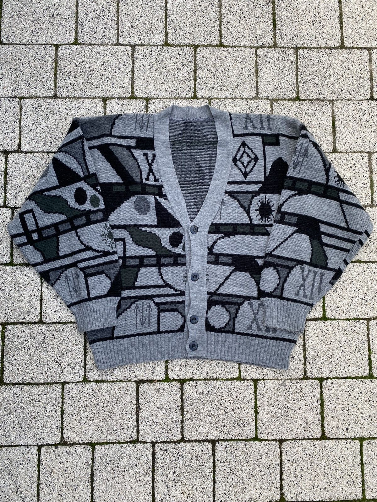 Japanese Brand Multicolor colored cardigan sweater like coogi Size US M / EU 48-50 / 2 - 1 Thumbnail