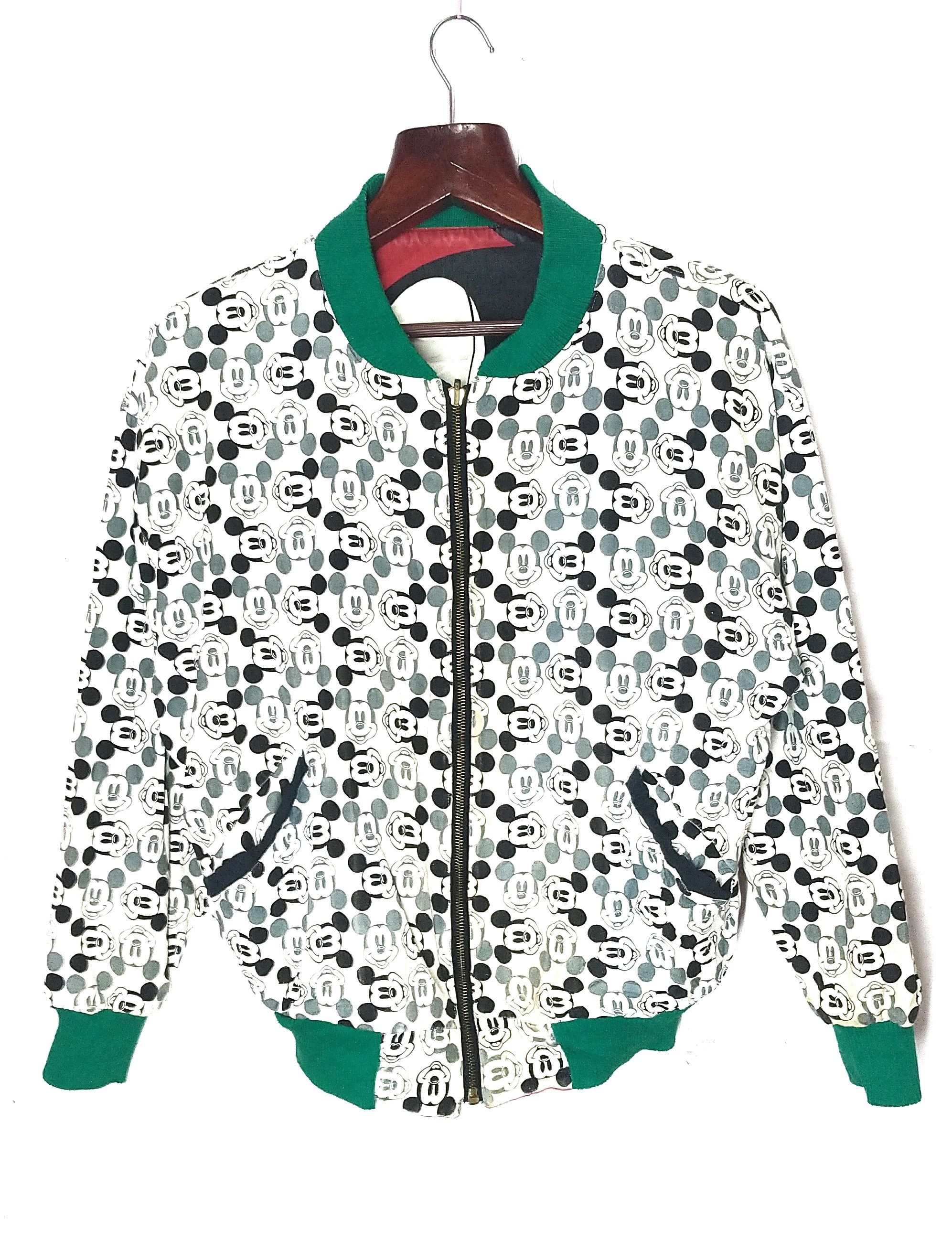 Mickey Mouse Vtg Disney Mickey Mouse overprint reversible bomber jacket Size US L / EU 52-54 / 3 - 4 Thumbnail