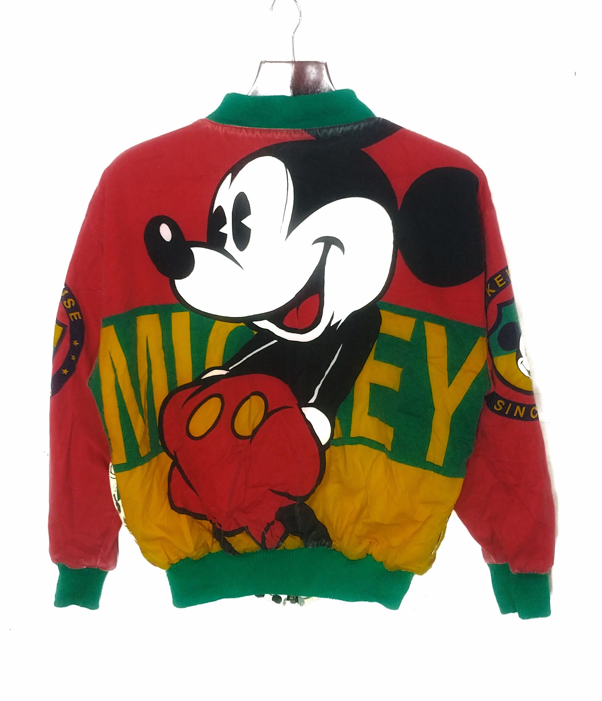 Mickey Mouse Vtg Disney Mickey Mouse overprint reversible bomber jacket Size US L / EU 52-54 / 3 - 3 Thumbnail