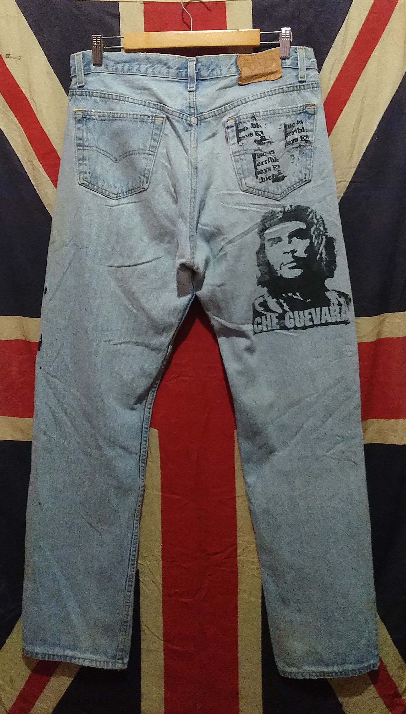 Levi's Levi's 501 x Che Guevara Distressed Patchwork Denim USA Size US 34 / EU 50 - 6 Thumbnail
