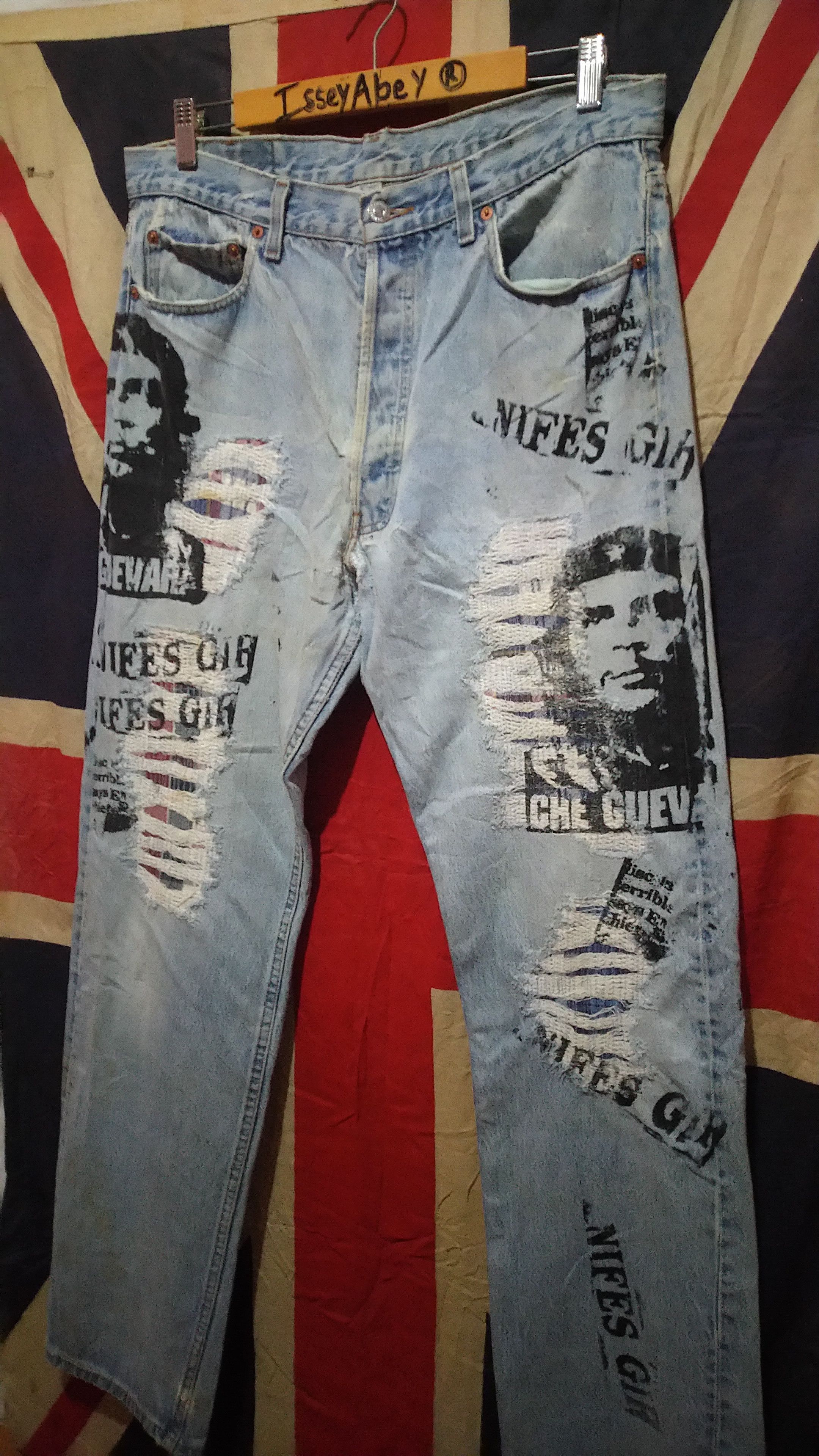 Levi's Levi's 501 x Che Guevara Distressed Patchwork Denim USA Size US 34 / EU 50 - 2 Thumbnail