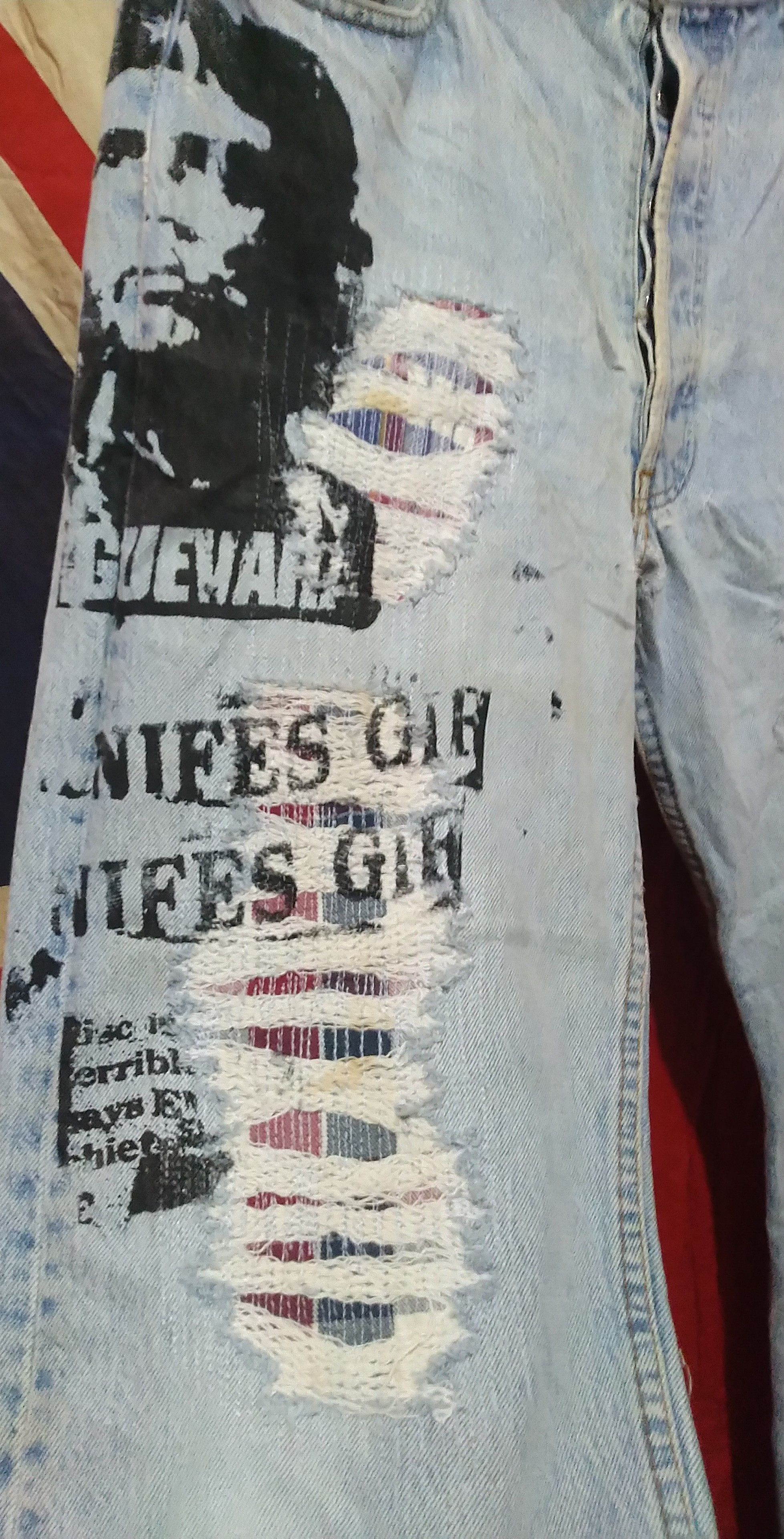 Levi's Levi's 501 x Che Guevara Distressed Patchwork Denim USA Size US 34 / EU 50 - 5 Thumbnail