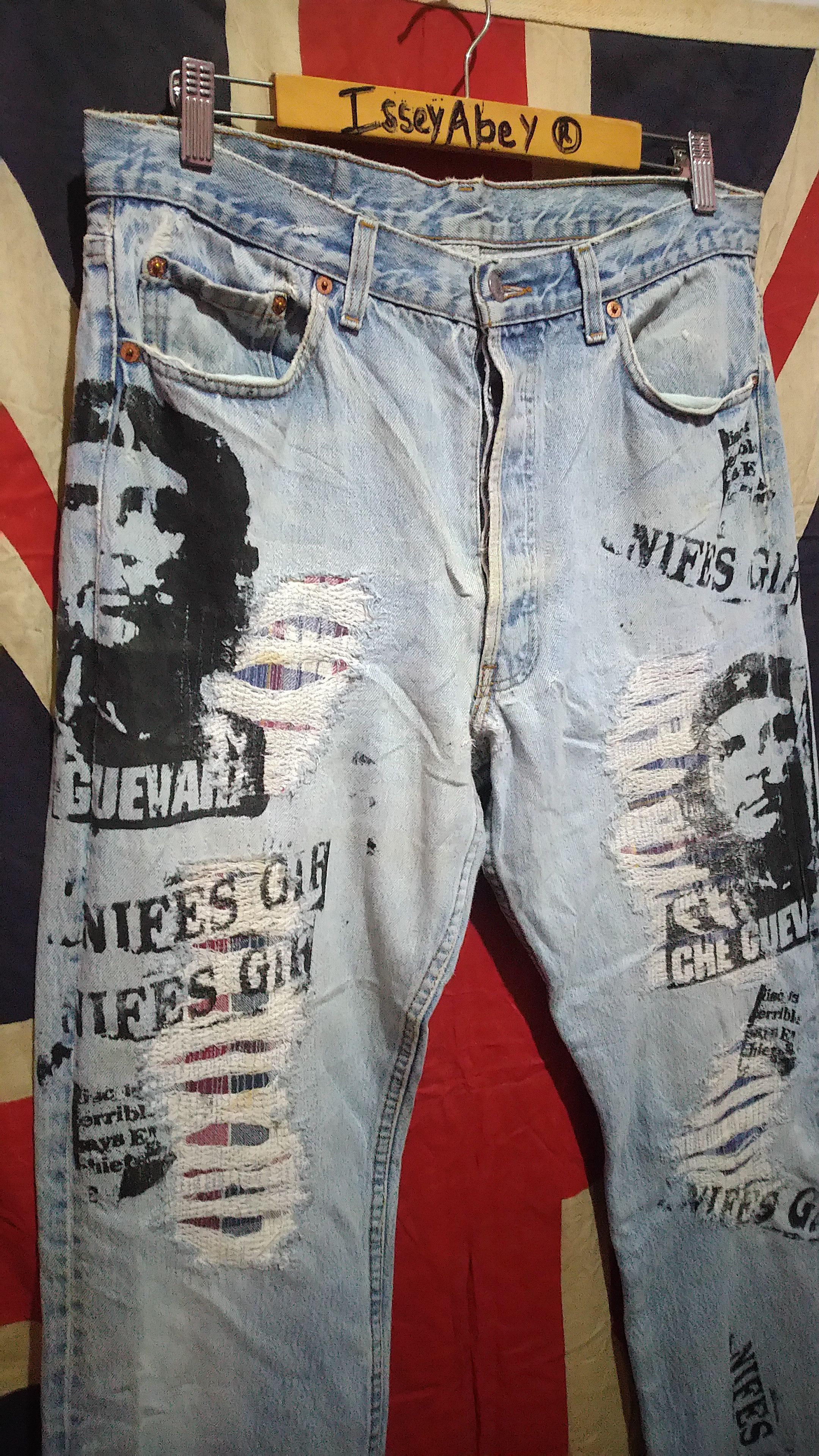 Levi's Levi's 501 x Che Guevara Distressed Patchwork Denim USA Size US 34 / EU 50 - 4 Thumbnail