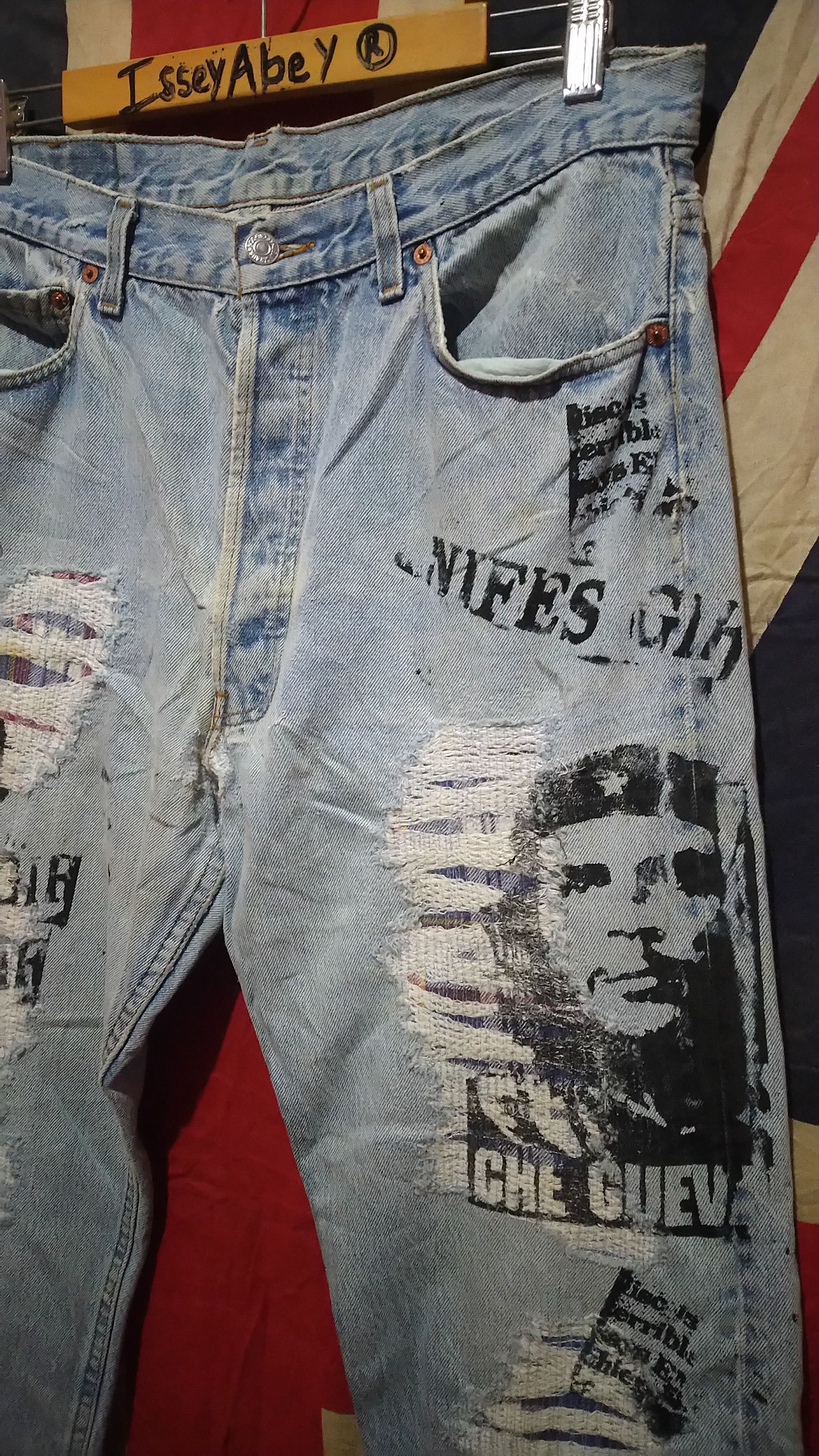 Levi's Levi's 501 x Che Guevara Distressed Patchwork Denim USA Size US 34 / EU 50 - 3 Thumbnail