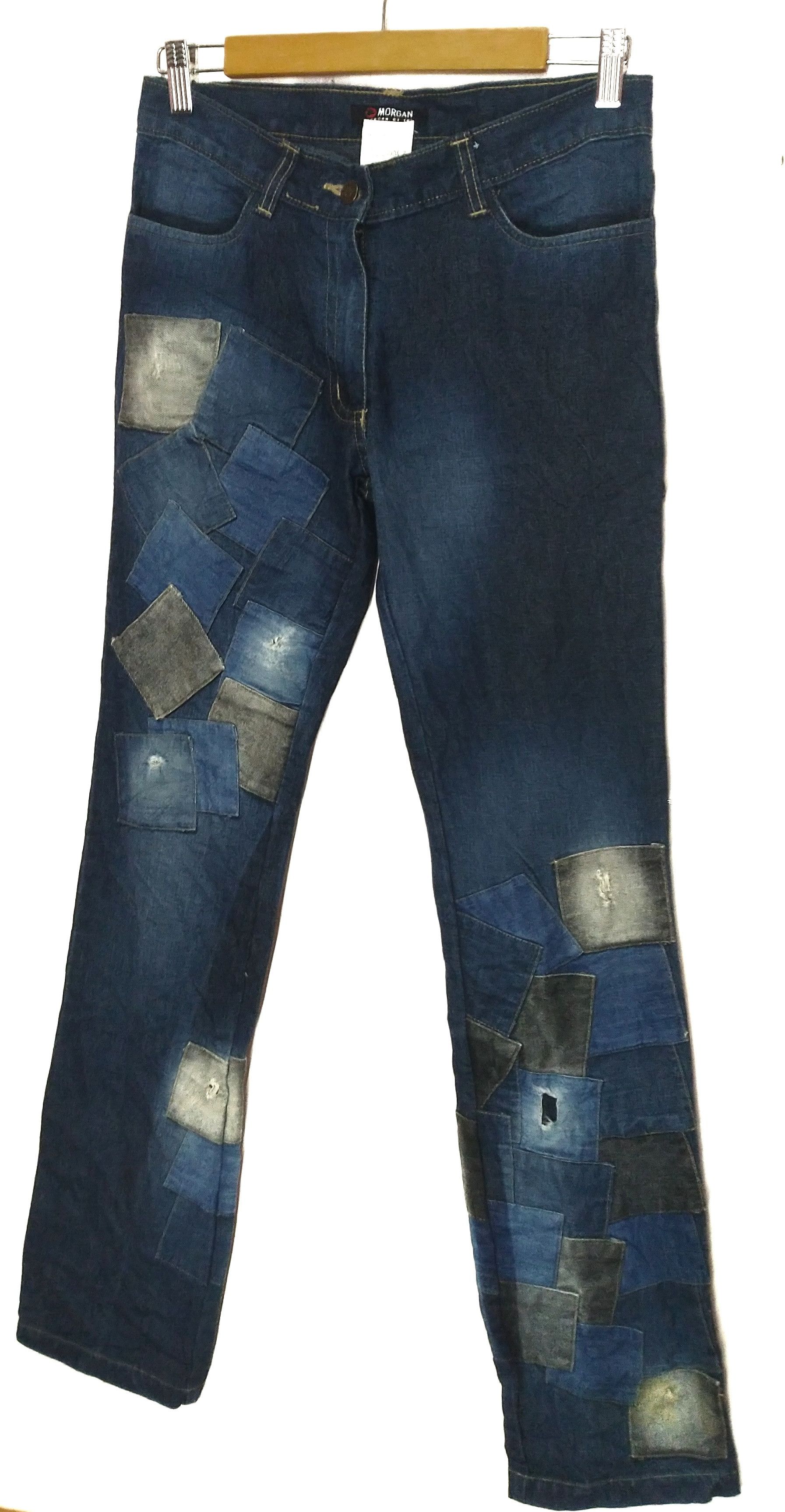 Japanese Brand Junya Watanabe style woman patchwork denim by Morgan Size US 32 / EU 48 - 2 Thumbnail