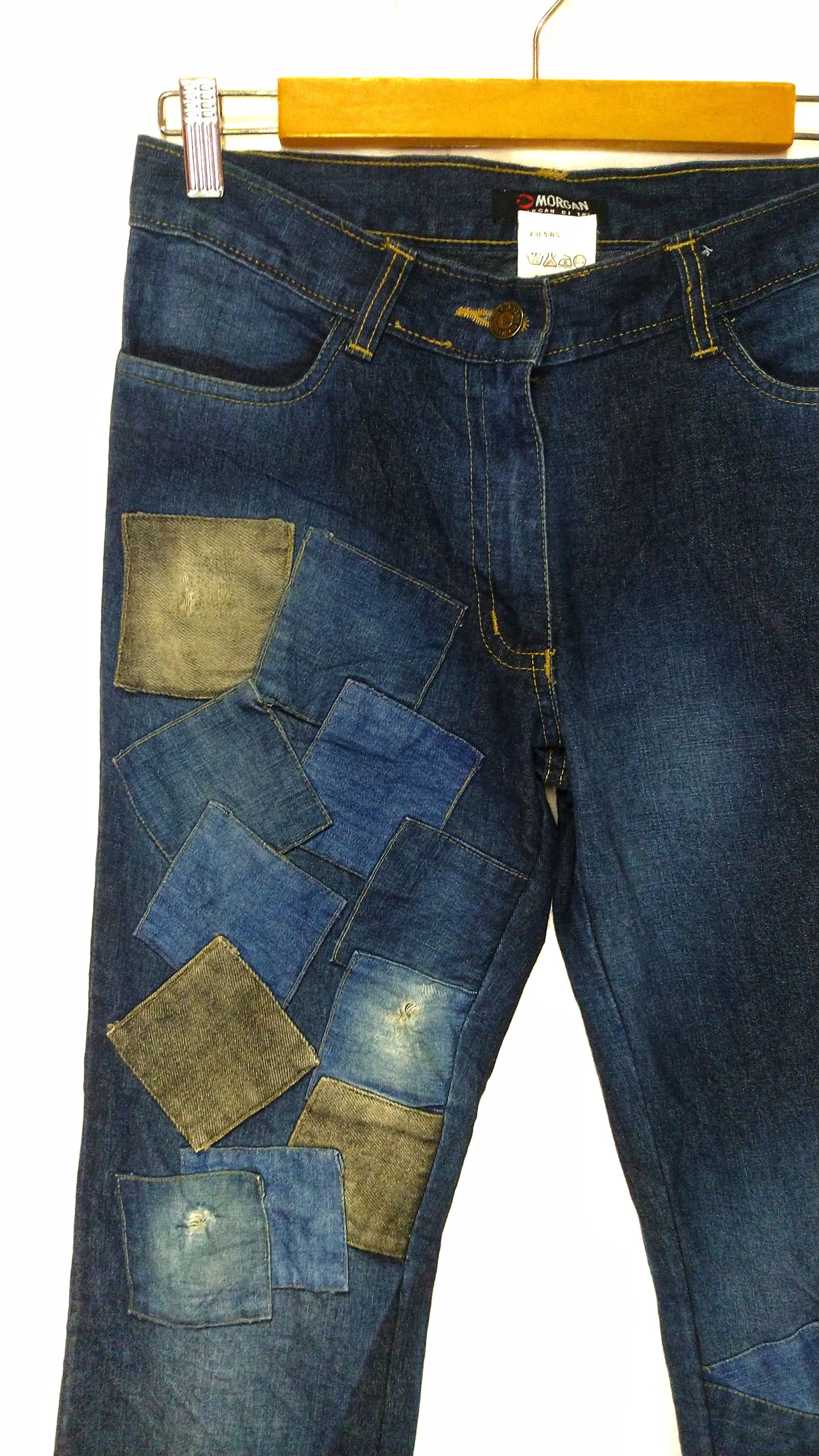 Japanese Brand Junya Watanabe style woman patchwork denim by Morgan Size US 32 / EU 48 - 3 Thumbnail