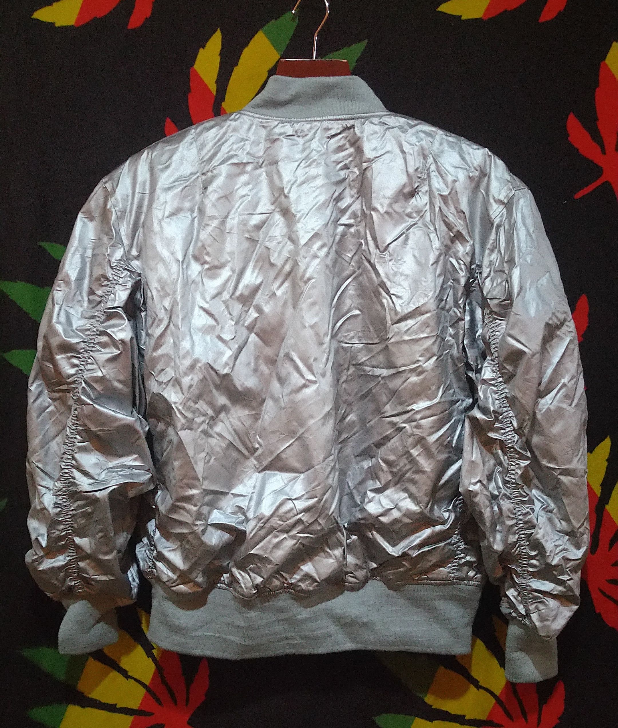 Avirex Rare silver flight jacket military bomber jacket men's XL Size US XL / EU 56 / 4 - 5 Thumbnail
