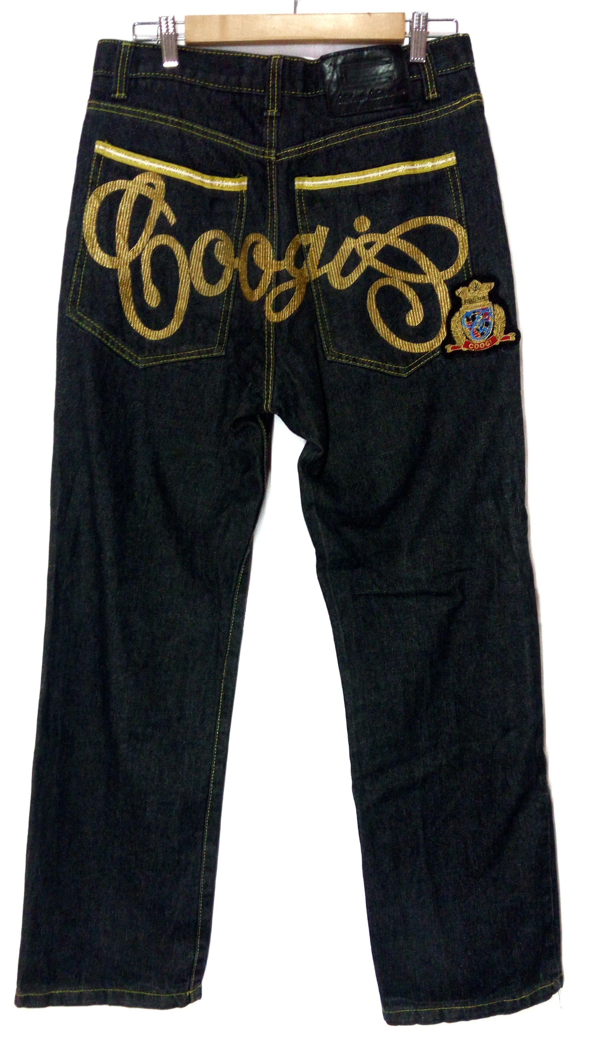 Coogi Coogie jean shiny gold embroidered big logo Size US 32 / EU 48 - 1 Thumbnail