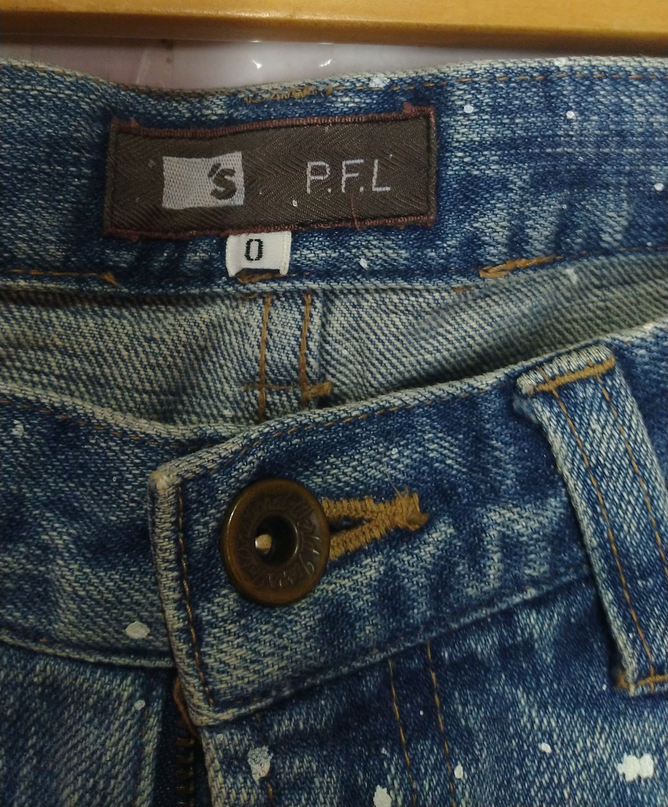 Japanese Brand Helmut Lang style by P.F.L painter denim Boro patchwork Size US 32 / EU 48 - 6 Thumbnail