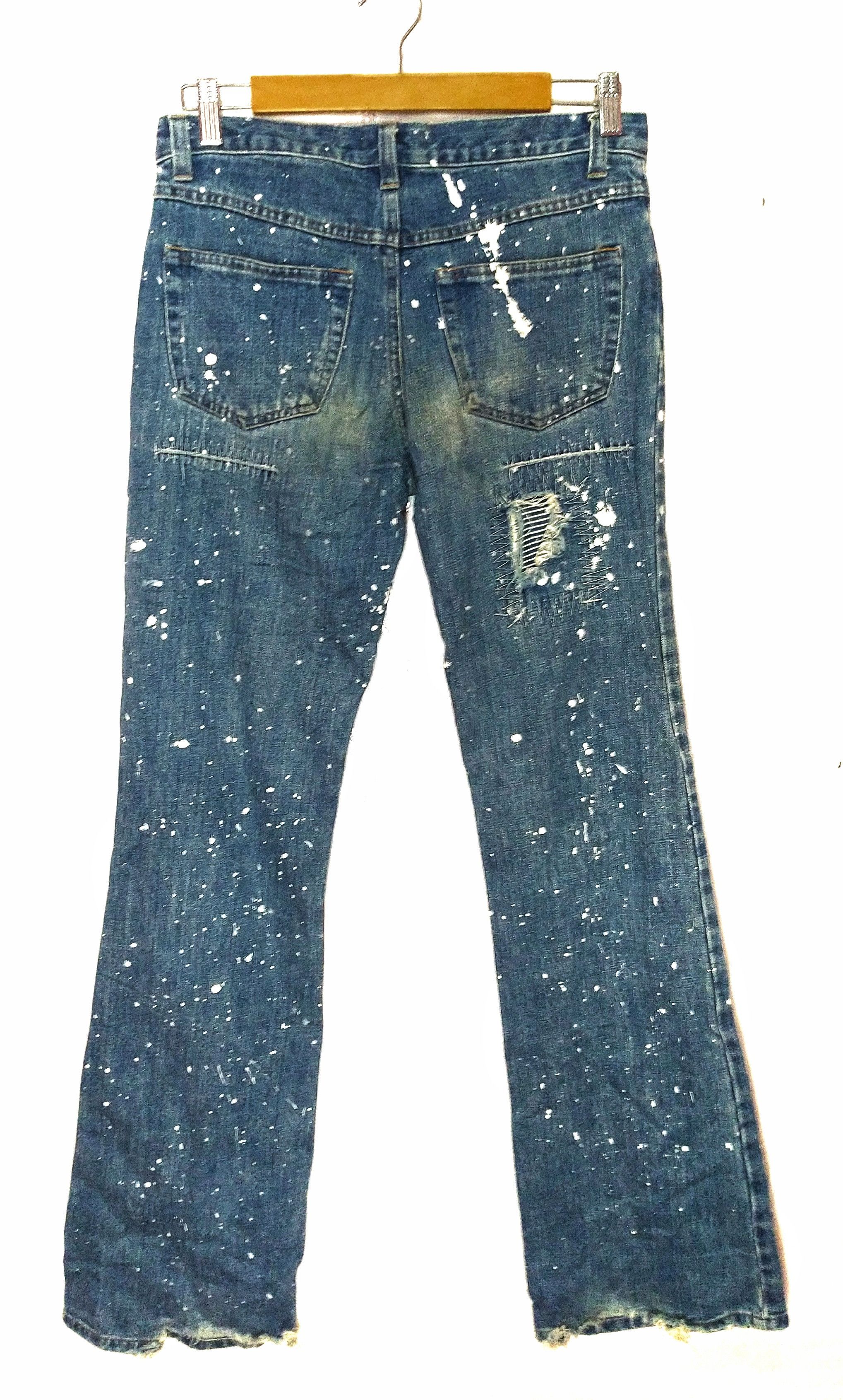 Japanese Brand Helmut Lang style by P.F.L painter denim Boro patchwork Size US 32 / EU 48 - 4 Thumbnail