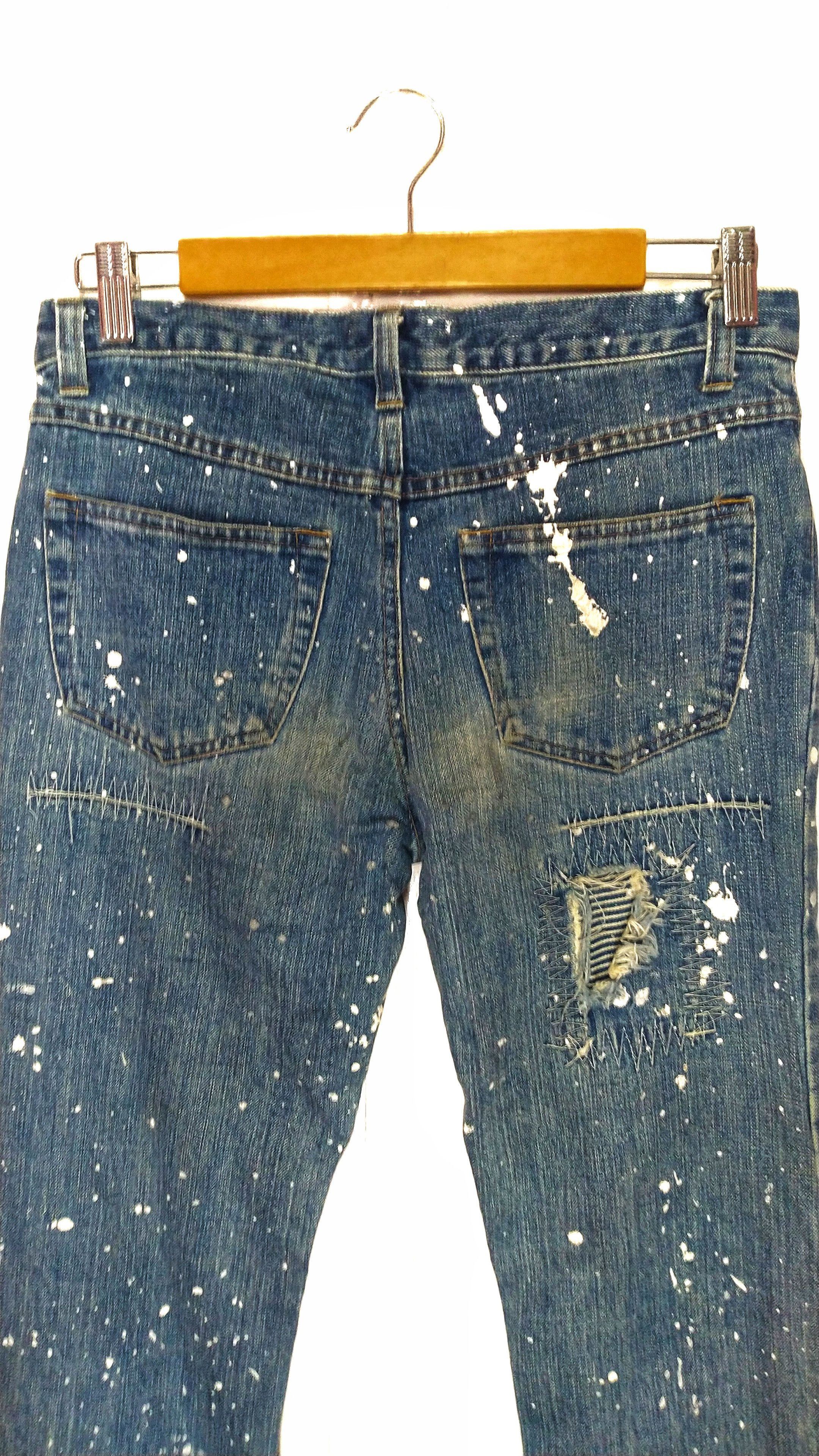 Japanese Brand Helmut Lang style by P.F.L painter denim Boro patchwork Size US 32 / EU 48 - 5 Thumbnail