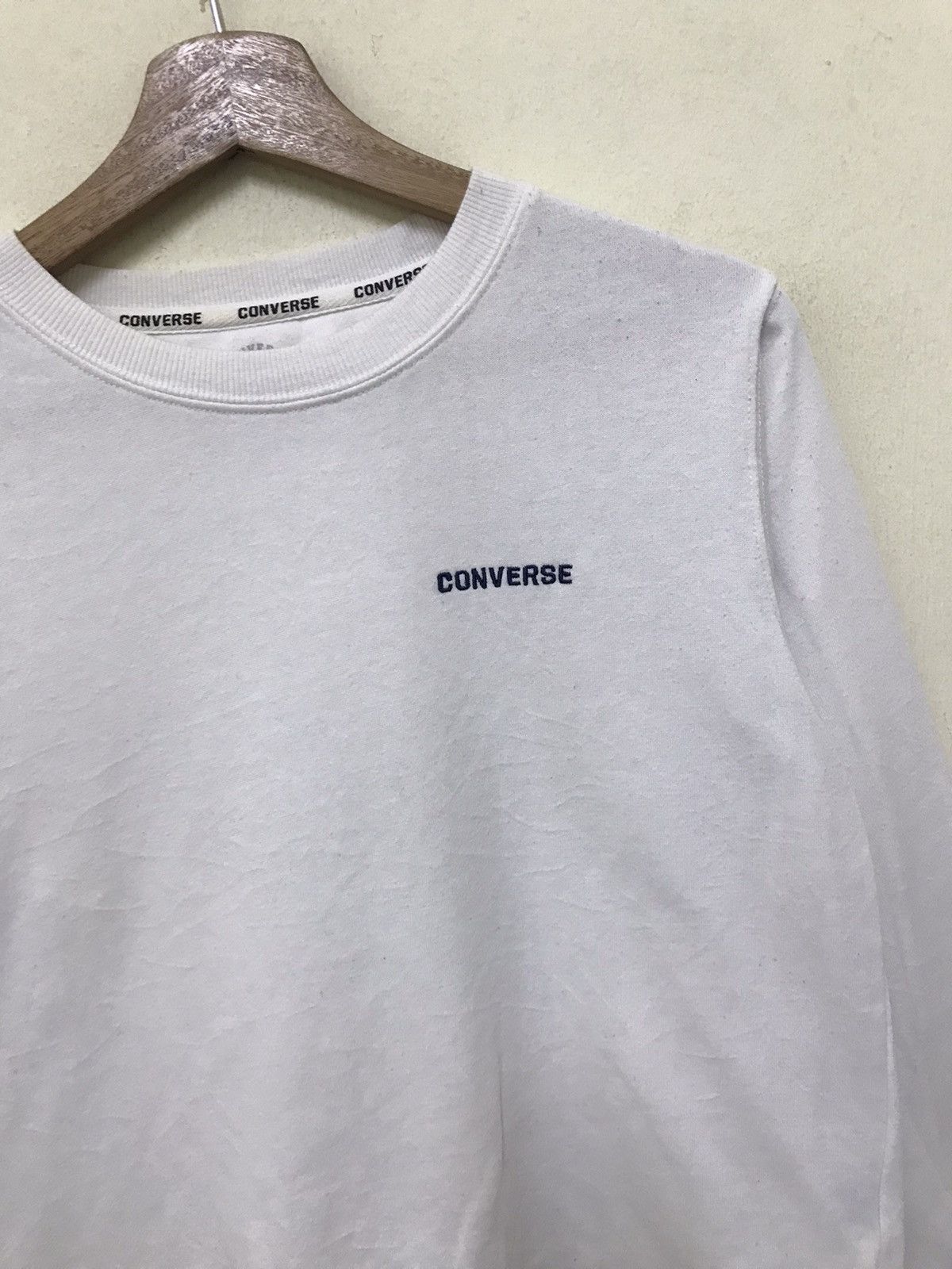 Converse × Vintage Vintage Converse Sweatshirt Crewneck Pullover Size US L / EU 52-54 / 3 - 3 Thumbnail