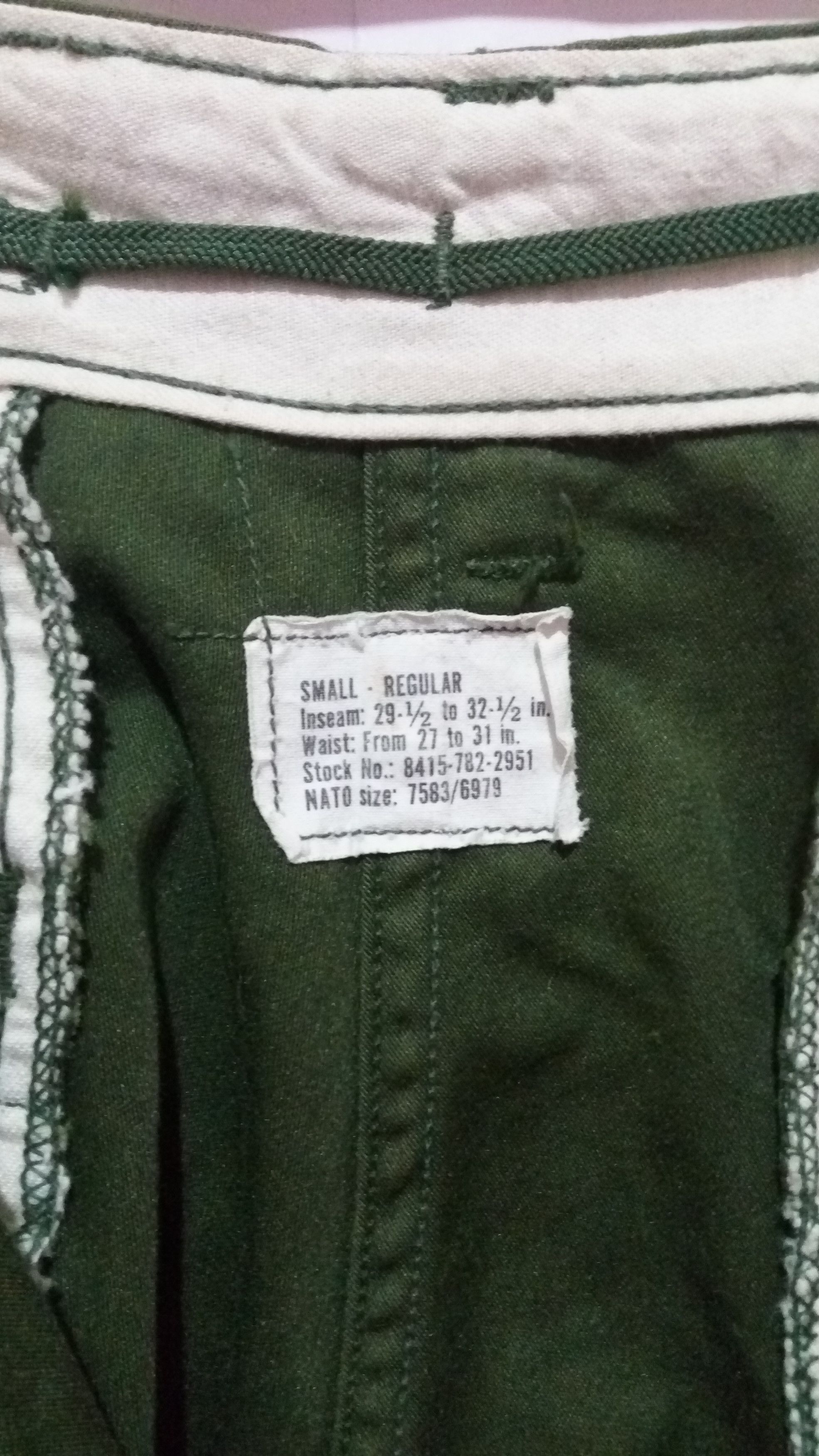 Vintage Vintage 70's Vietnam Cold Weather Fatigues Pants US army Size US 32 / EU 48 - 7 Thumbnail