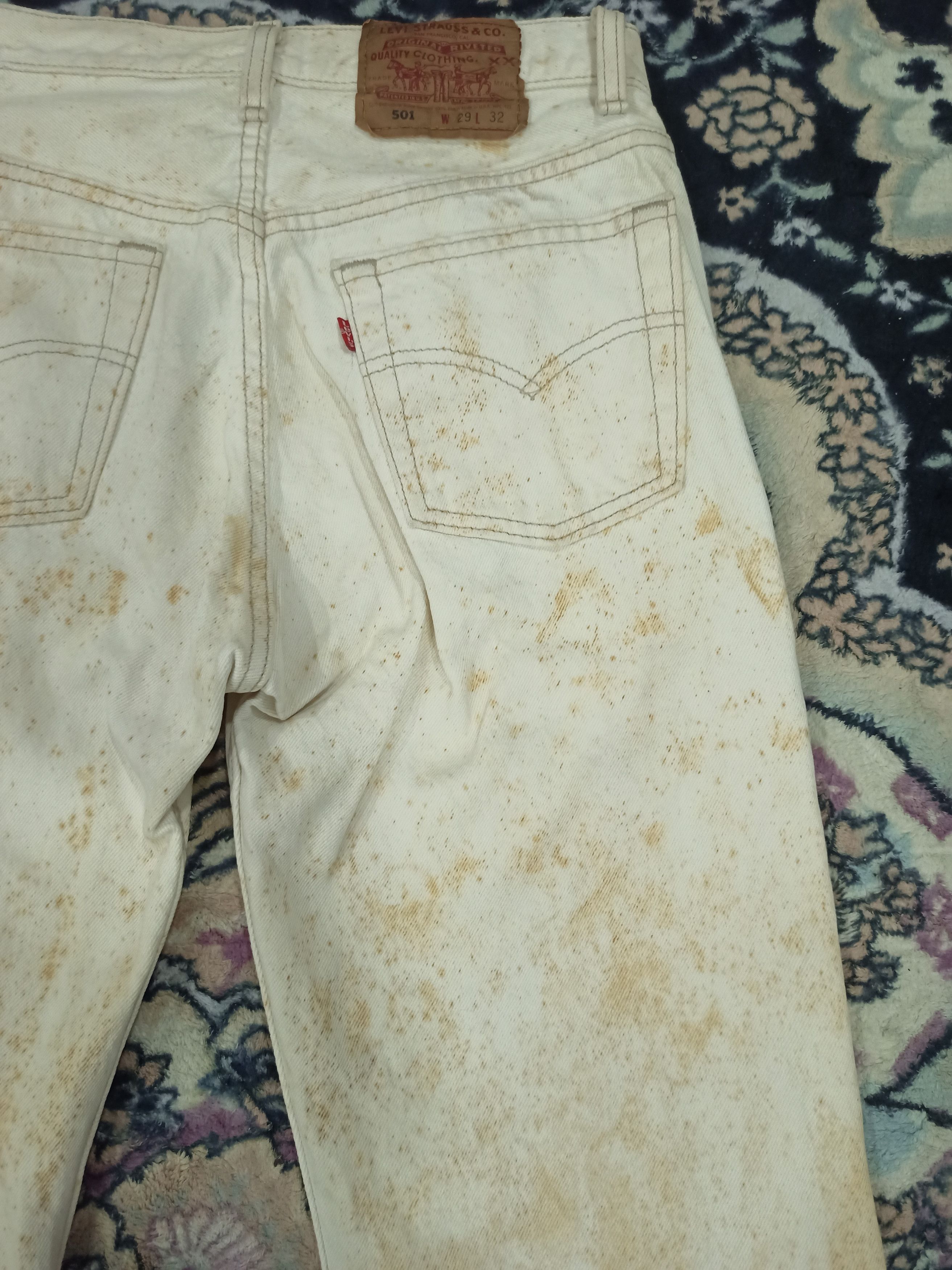 Levi's Vintage 1994 Levis 501 Rusty Dirty Jeans Size US 28 / EU 44 - 12 Thumbnail