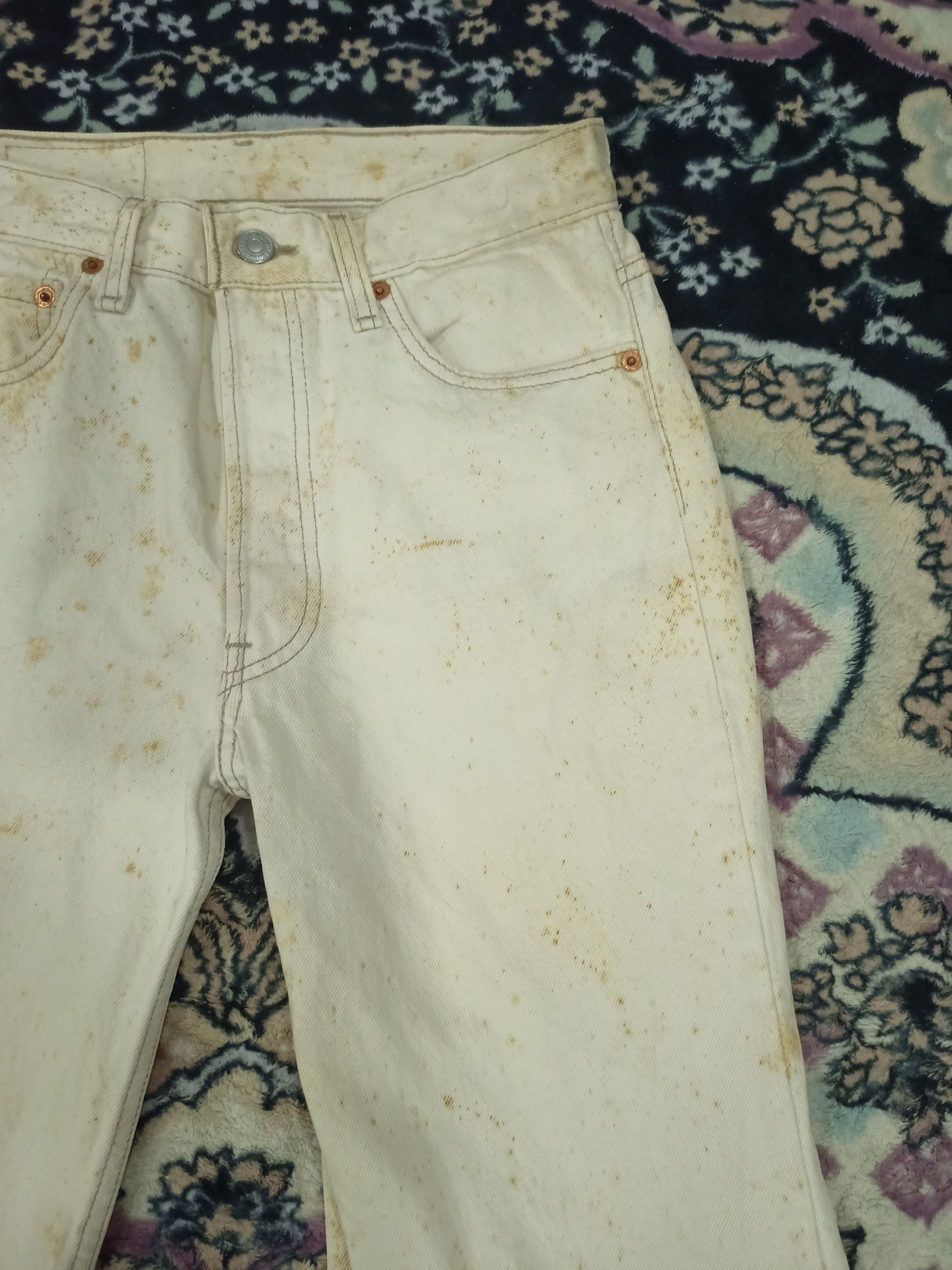Levi's Vintage 1994 Levis 501 Rusty Dirty Jeans Size US 28 / EU 44 - 3 Thumbnail
