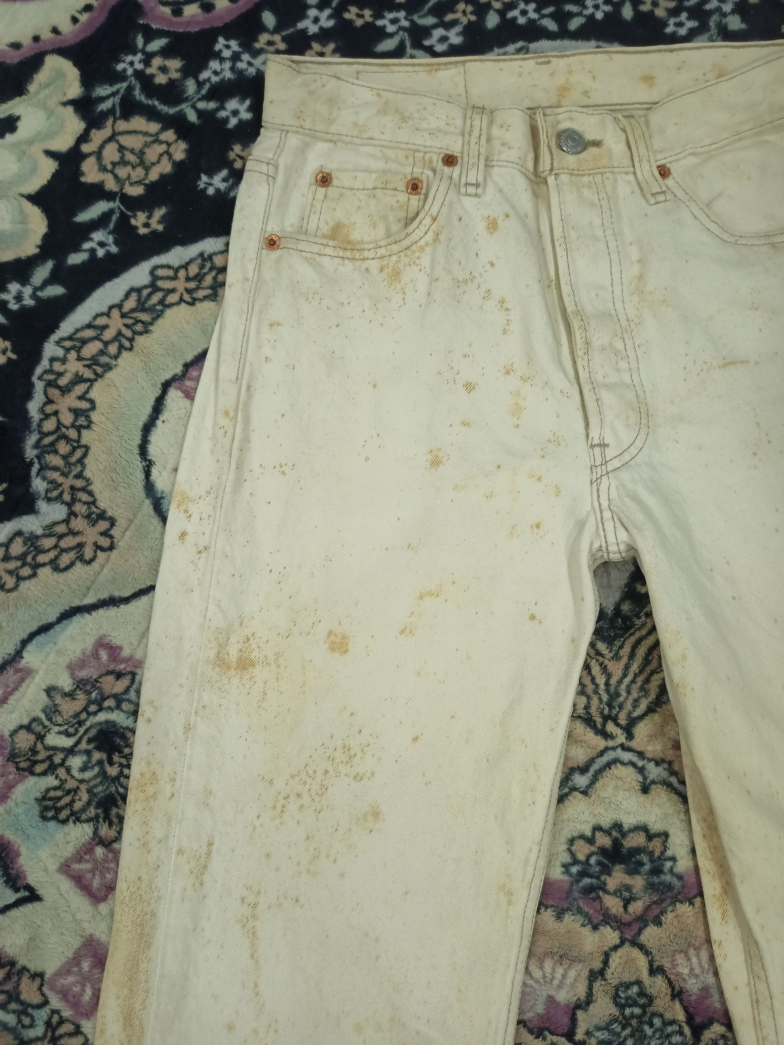 Levi's Vintage 1994 Levis 501 Rusty Dirty Jeans Size US 28 / EU 44 - 4 Thumbnail