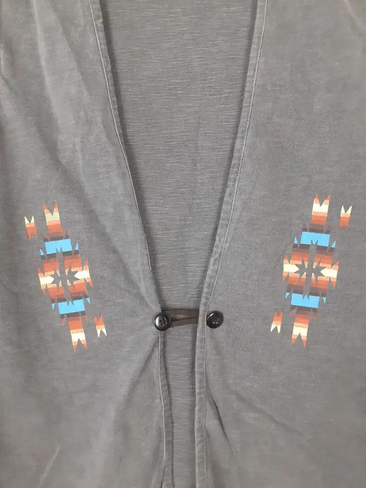 Diamond Head Diamond Head navajo vest gray cardigan #3639 Size US M / EU 48-50 / 2 - 10 Thumbnail