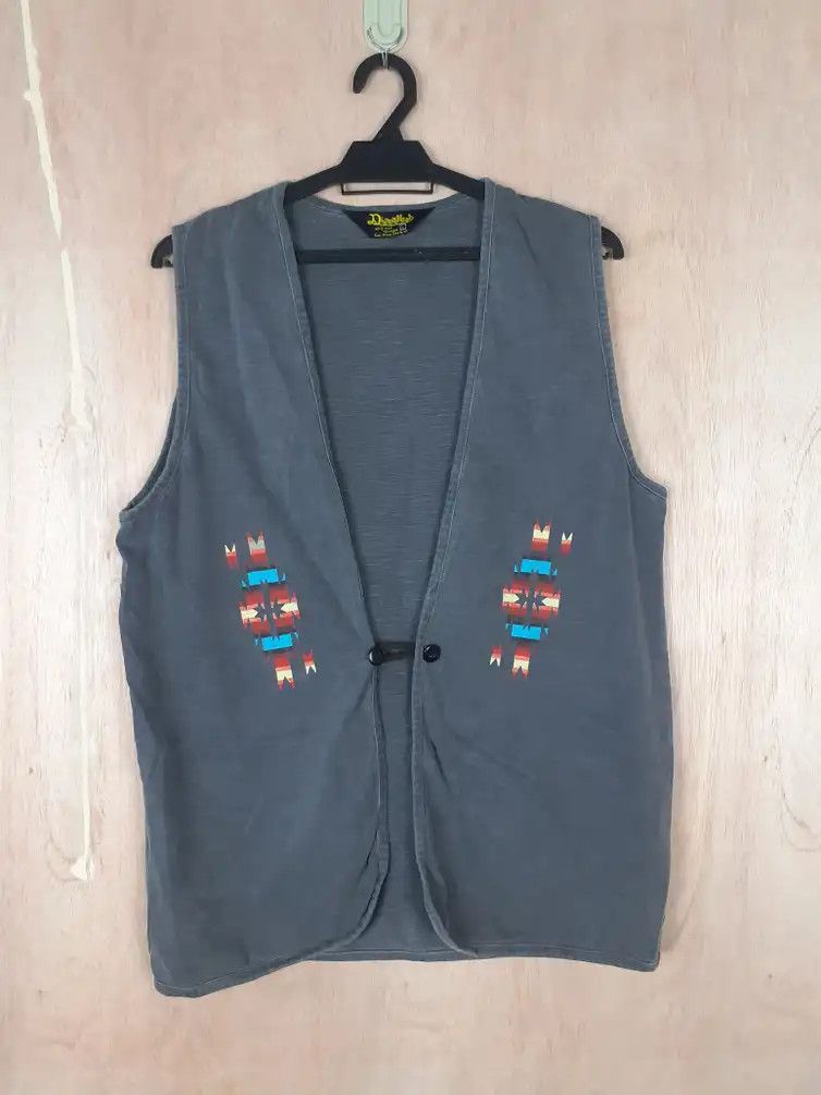 Diamond Head Diamond Head navajo vest gray cardigan #3639 Size US M / EU 48-50 / 2 - 12 Thumbnail