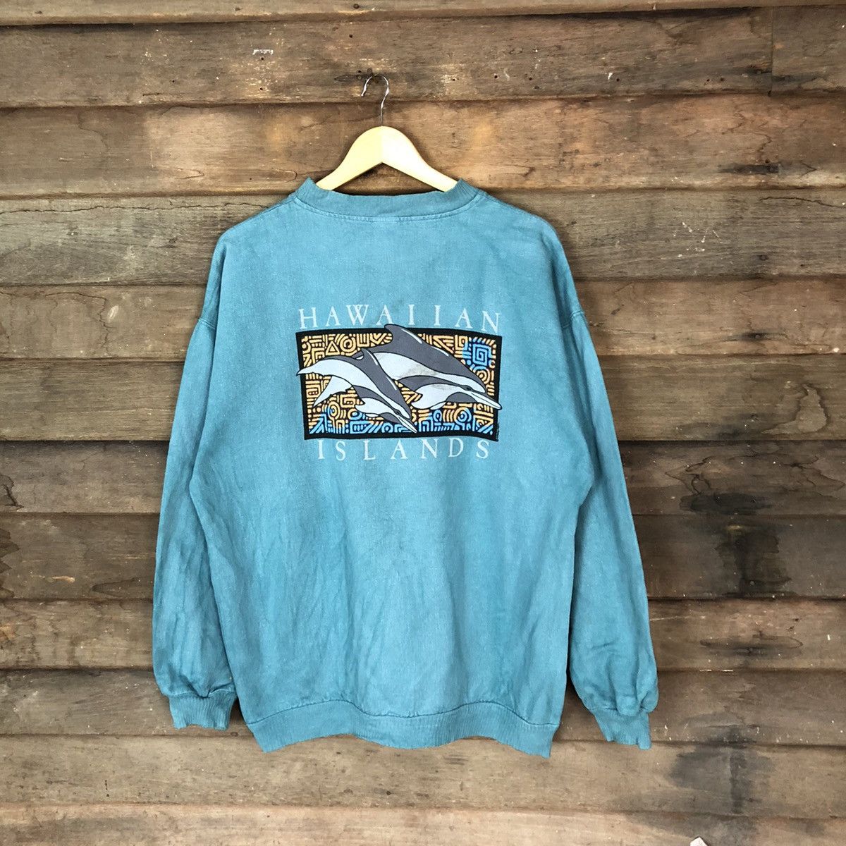Vintage Hawaiian Island Crazy Shirt vintage Green Sweatshirt #4747 Size US M / EU 48-50 / 2 - 1 Thumbnail