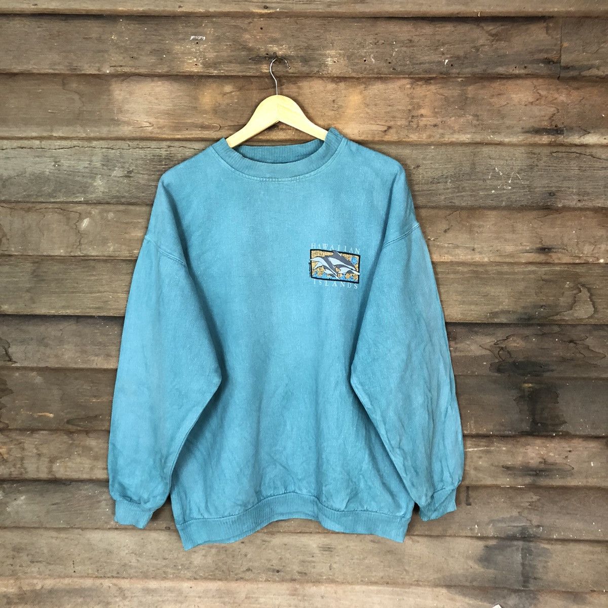 Vintage Hawaiian Island Crazy Shirt vintage Green Sweatshirt #4747 Size US M / EU 48-50 / 2 - 8 Thumbnail