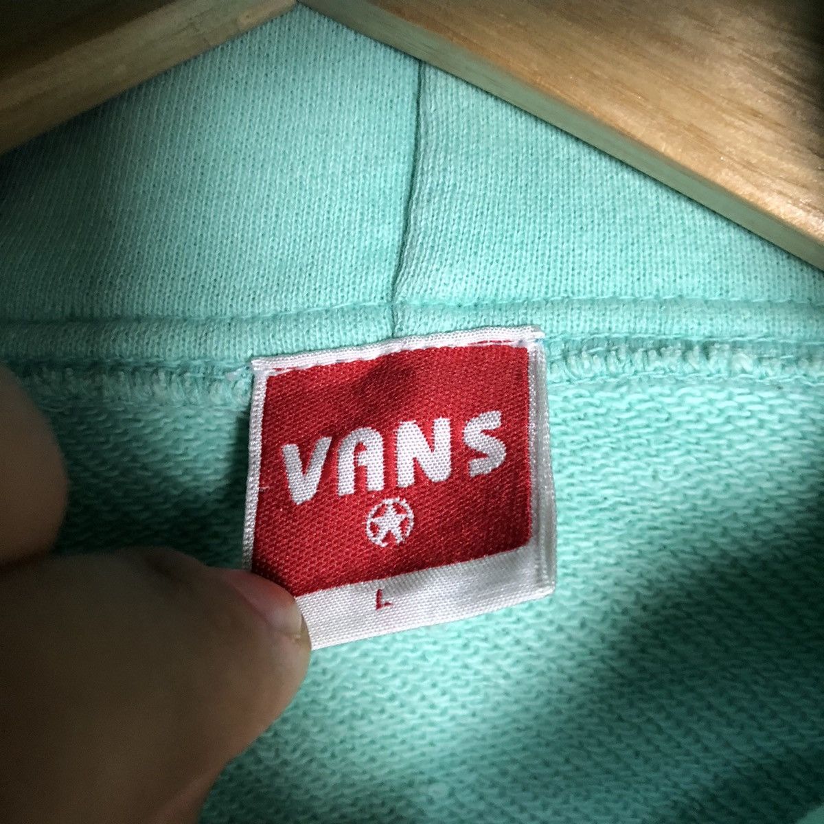 Vans × Vintage Vans vintage Turqouise Hoodies #4006 Size US L / EU 52-54 / 3 - 7 Thumbnail