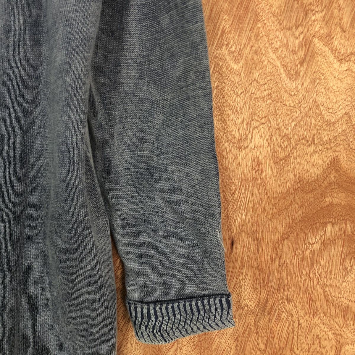 Japanese Brand Growth By Grail Grey faded Cardigan knitwear #c602DL Size US M / EU 48-50 / 2 - 4 Thumbnail