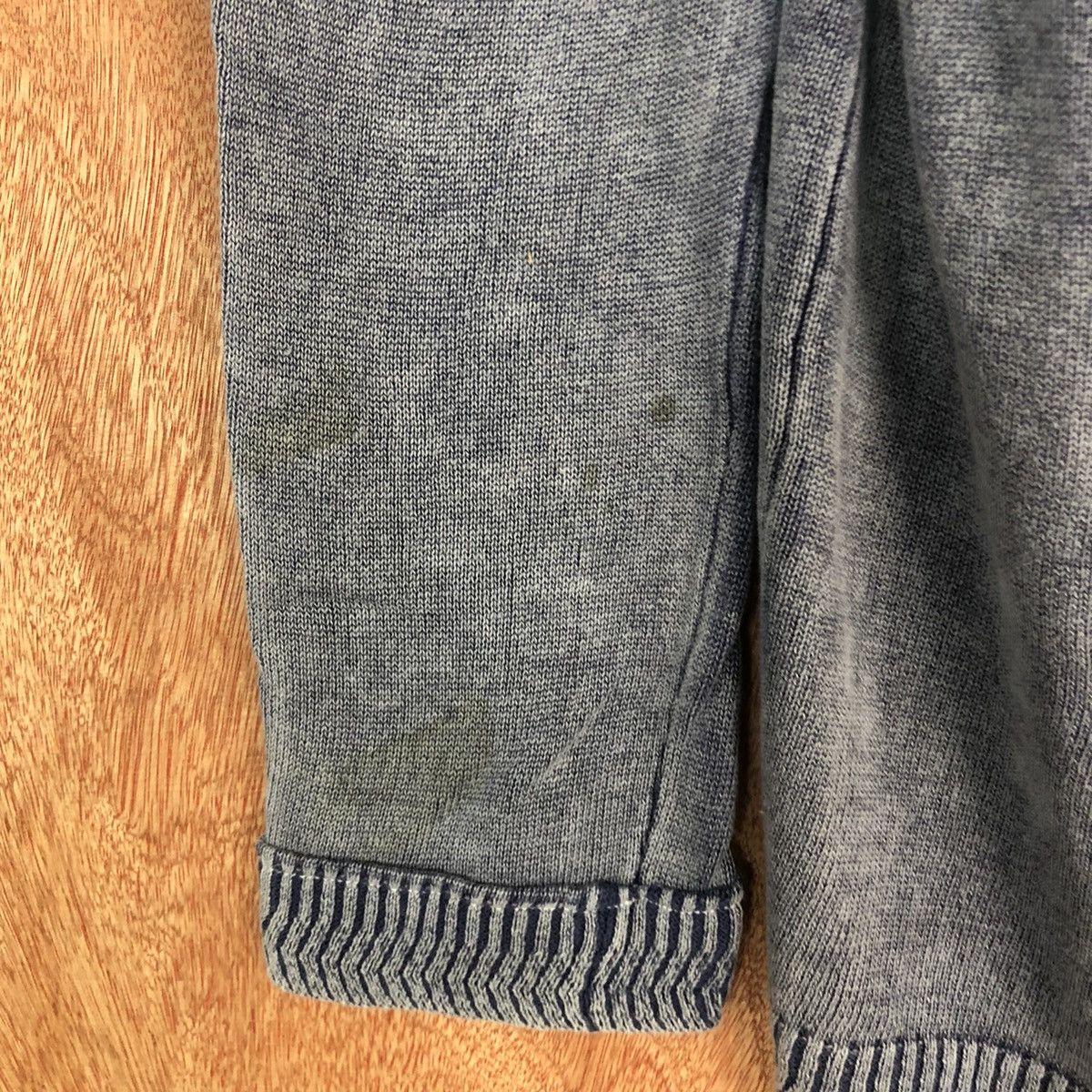 Japanese Brand Growth By Grail Grey faded Cardigan knitwear #c602DL Size US M / EU 48-50 / 2 - 6 Thumbnail