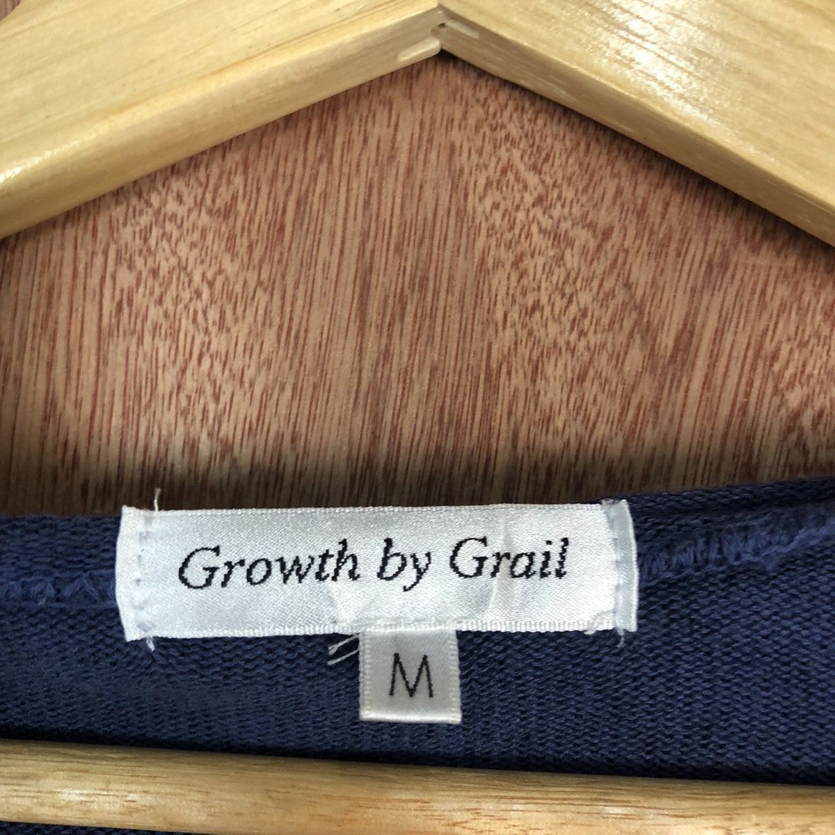 Japanese Brand Growth By Grail Grey faded Cardigan knitwear #c602DL Size US M / EU 48-50 / 2 - 8 Thumbnail