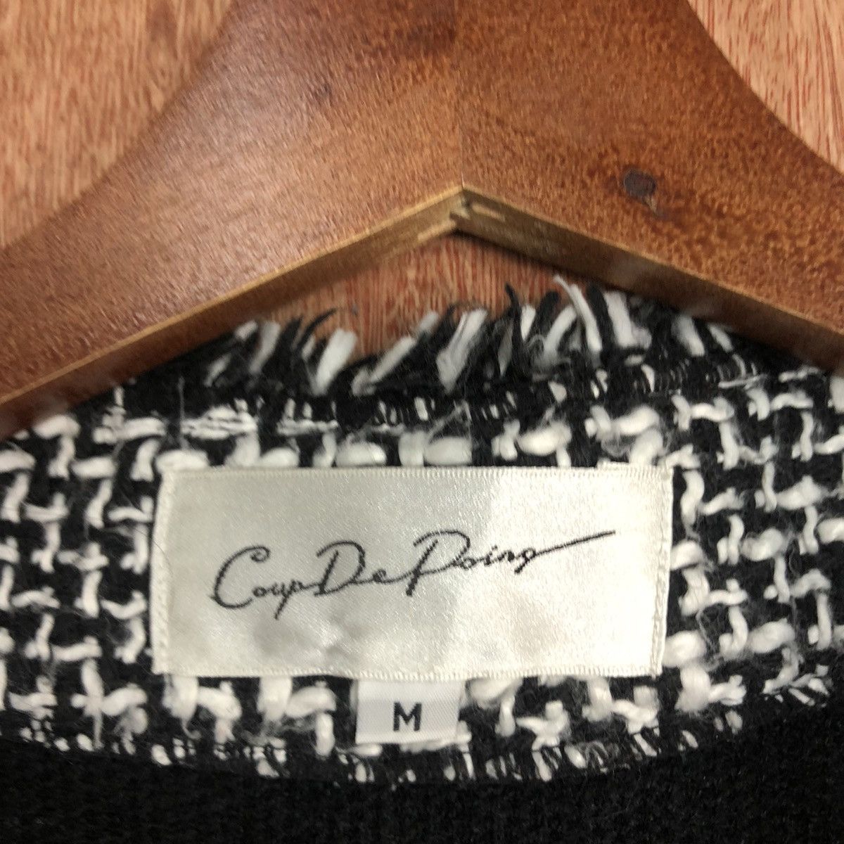 Japanese Brand DLL Coup De Poing Black shag mohair Cardigan #c578 Size M / US 6-8 / IT 42-44 - 9 Thumbnail