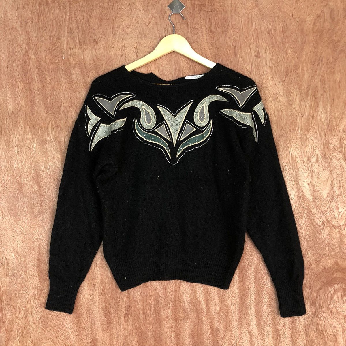 Vintage DLL Le-Scorpion Black Knitwear art streetwear #c608 Size US S / EU 44-46 / 1 - 1 Thumbnail