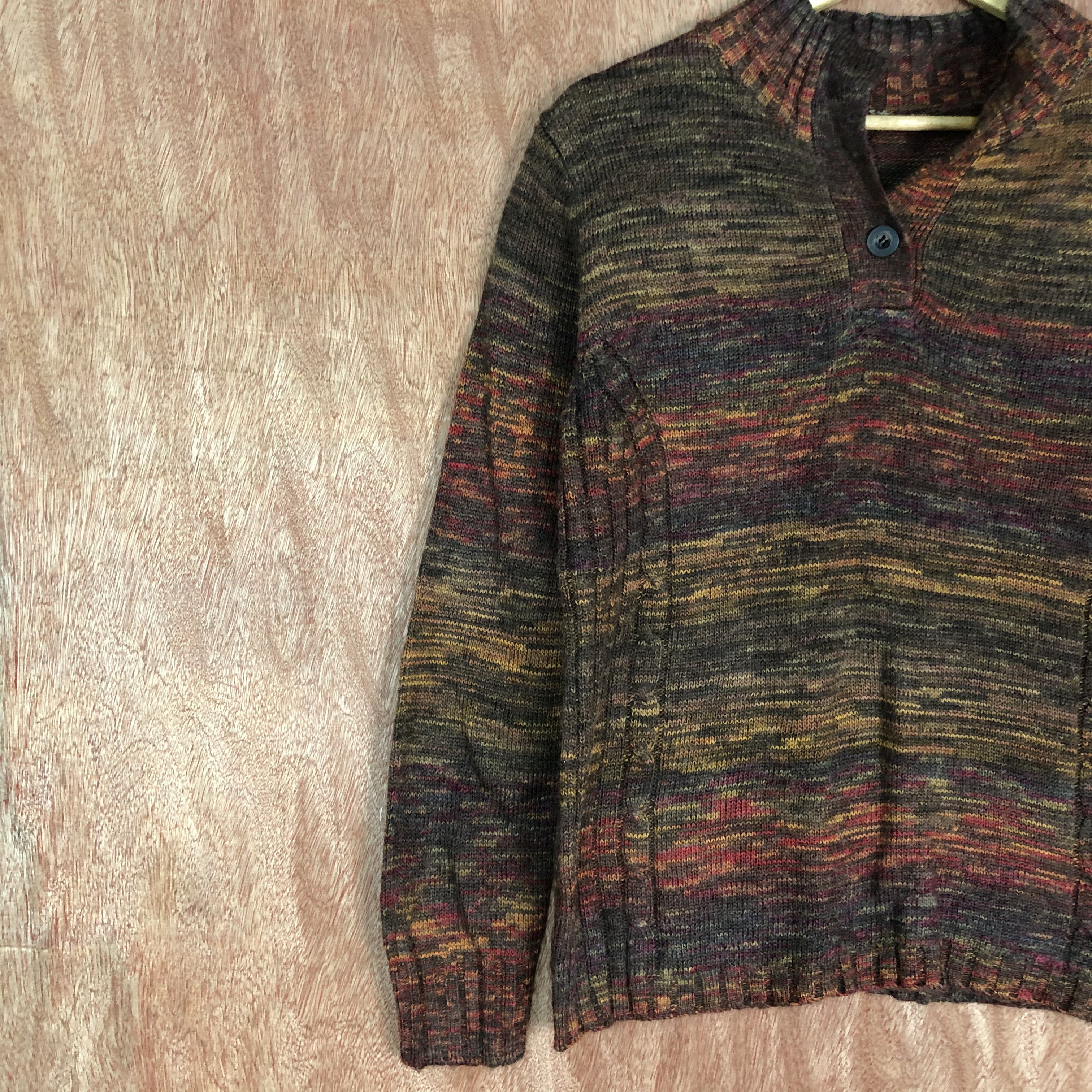 Homespun Knitwear Cest tout Brown Shag Shaggy Knitwear #c475 Size US M / EU 48-50 / 2 - 7 Thumbnail