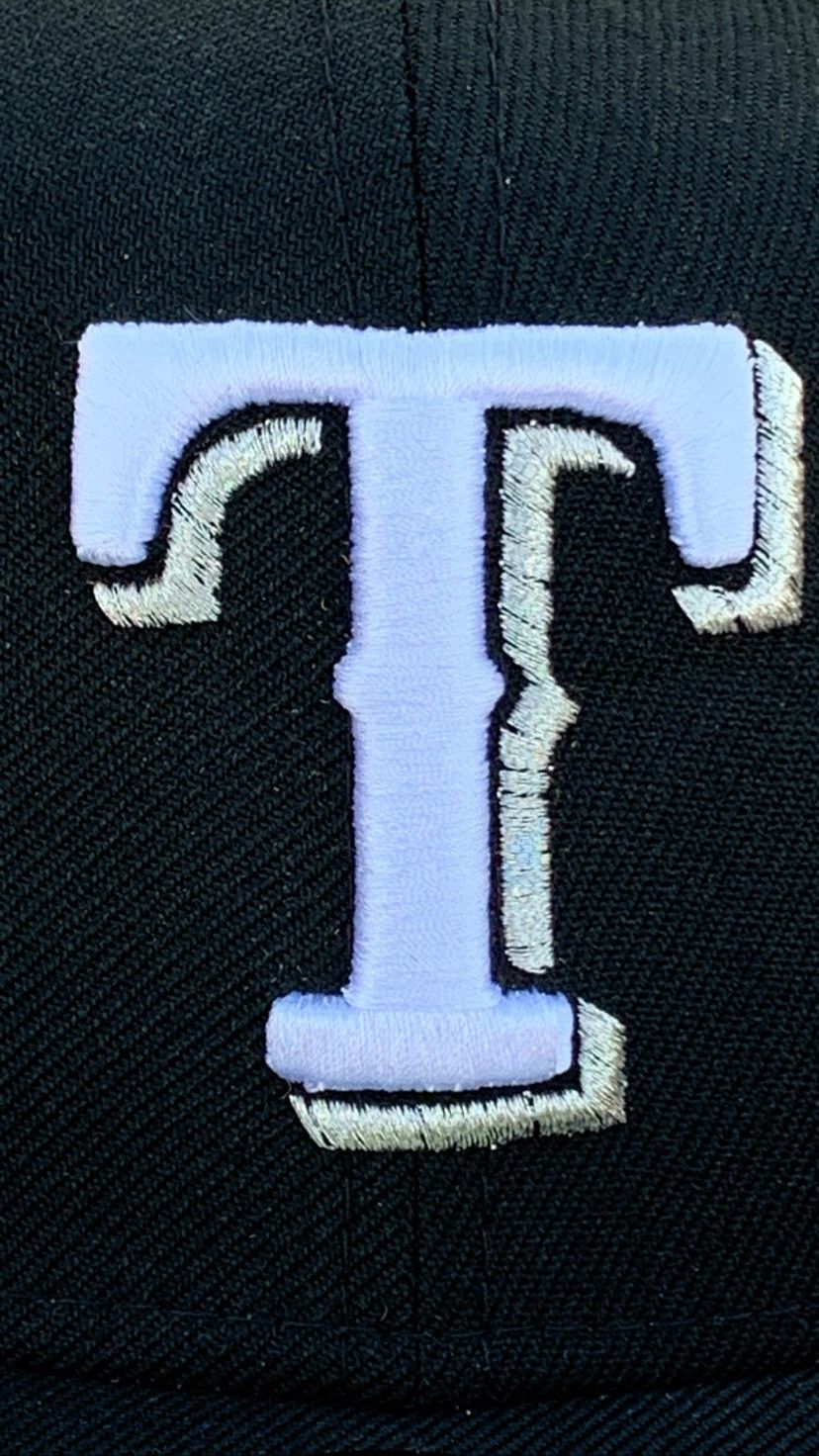 New Era Texas Rangers “Metallic Silver Terminator” 40th Anni 7 1/8 ...